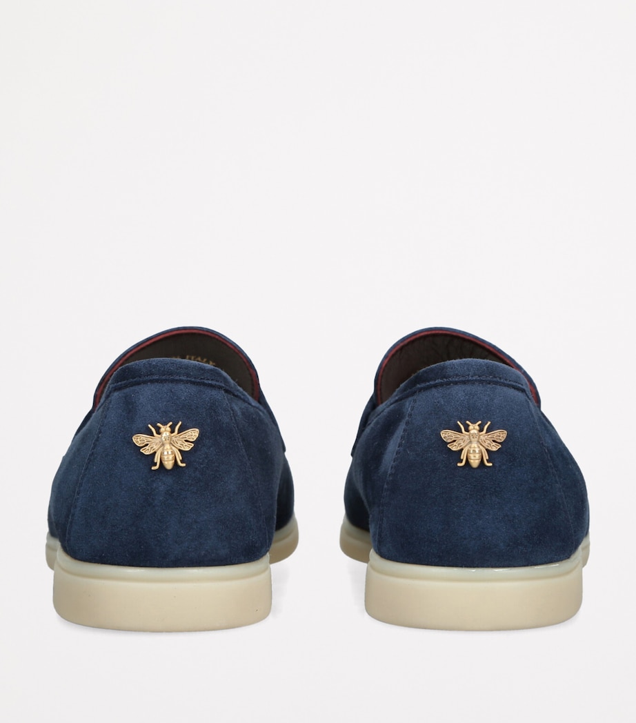 Bougeotte Suede Loisir Gommé Loafers Blue Image 2