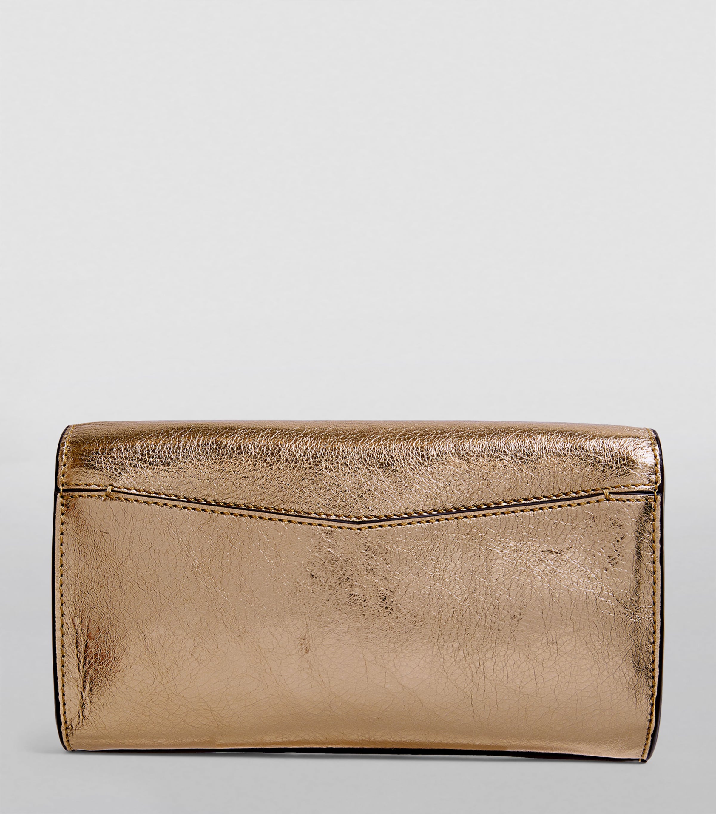 Leather Yza Shoulder Bag GOLD Image 4