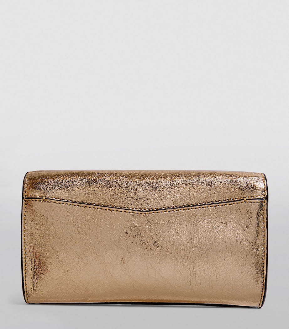 Leather Yza Shoulder Bag GOLD Image 4