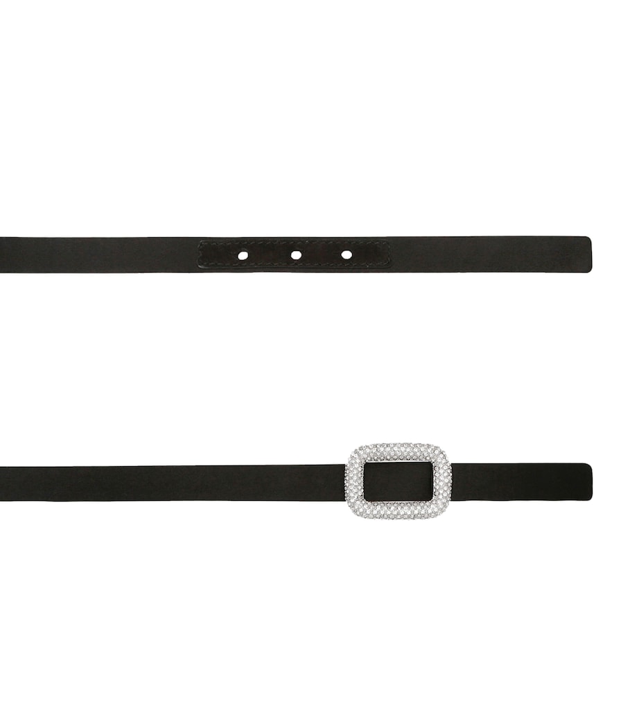 Satin Viv Choc Strass Belt BLACK Image 2