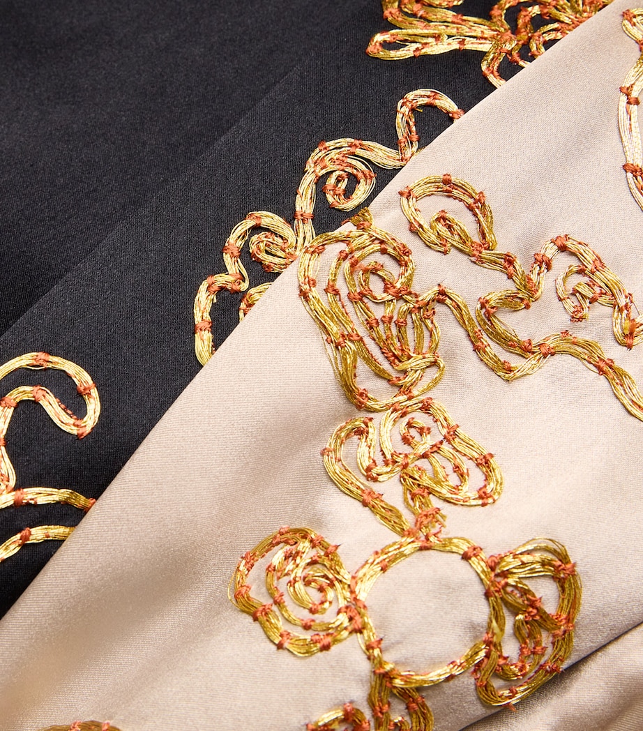 Silk Embroidered Robe PCH PARCHMENT Image 5