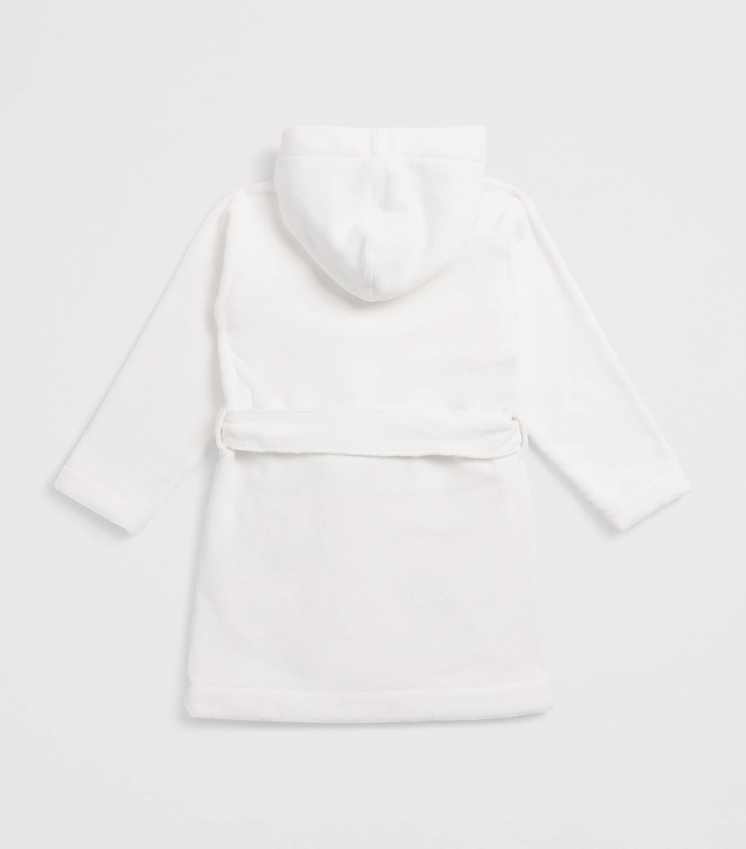 Embroidered Crown Bathrobe BLUE Image 2