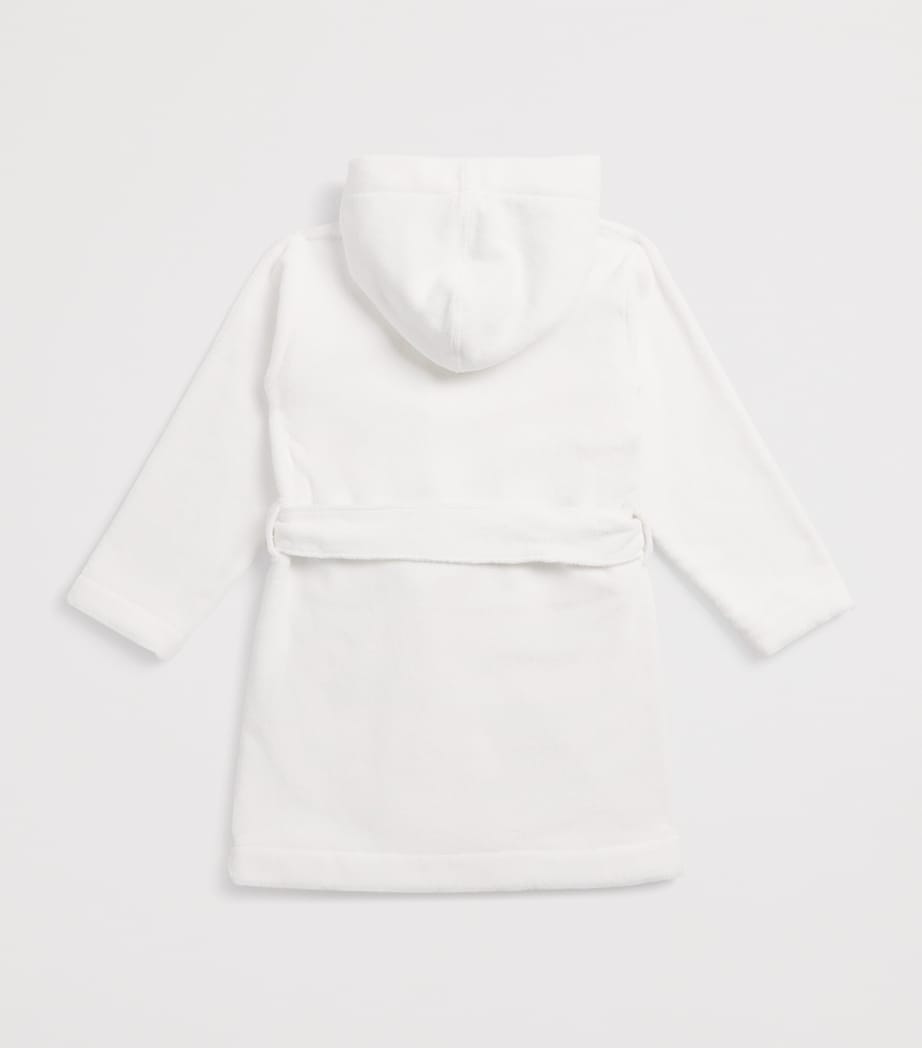 Embroidered Crown Bathrobe BLUE Image 2