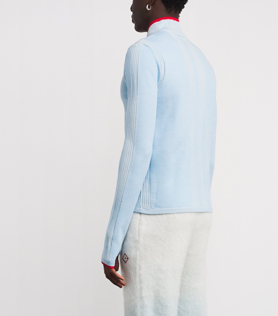 Merino Wool-Blend Base Layer BLUE Image 4