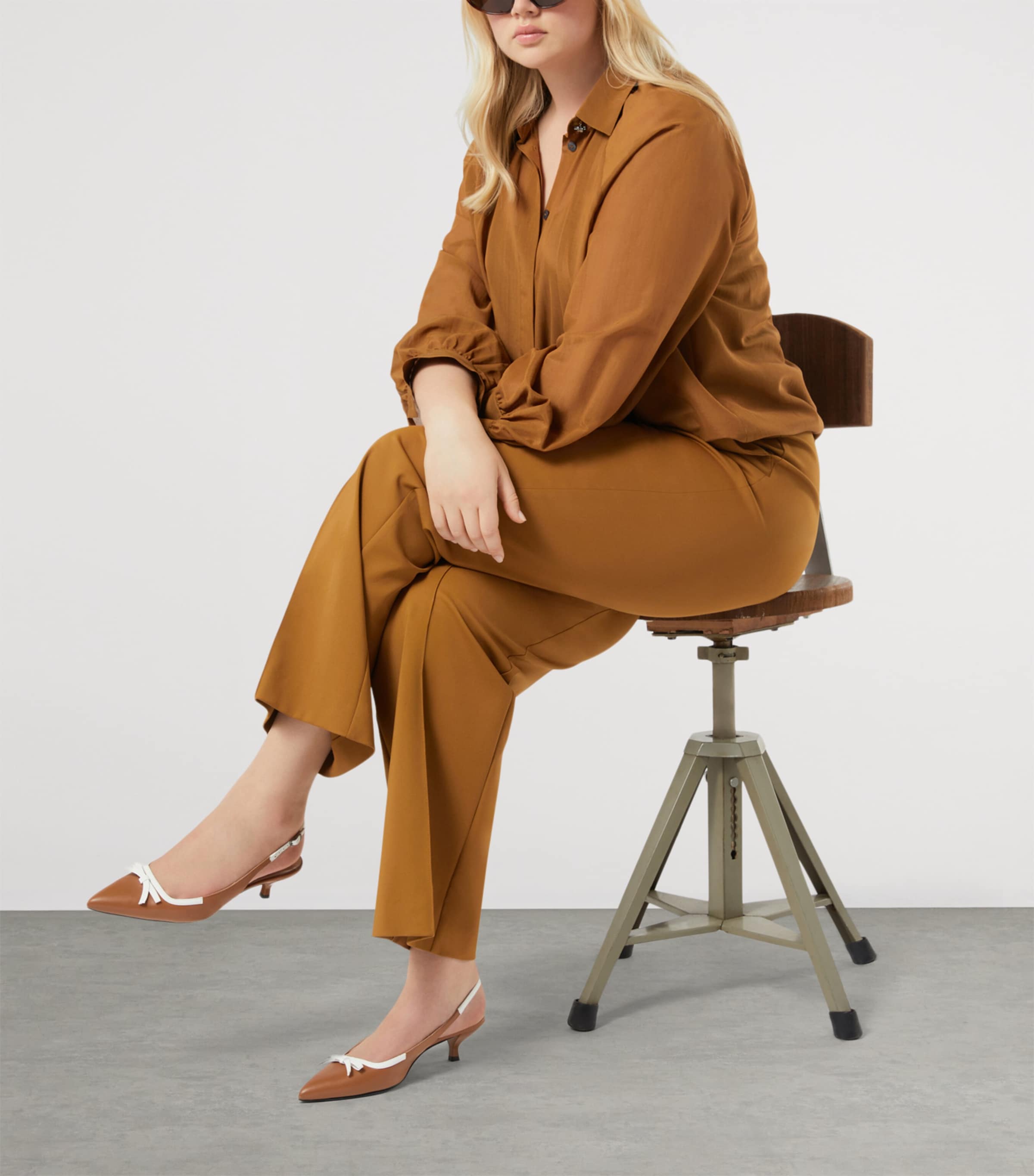 Marina Rinaldi Womens Cotton-Silk Shirt Siena Image 2