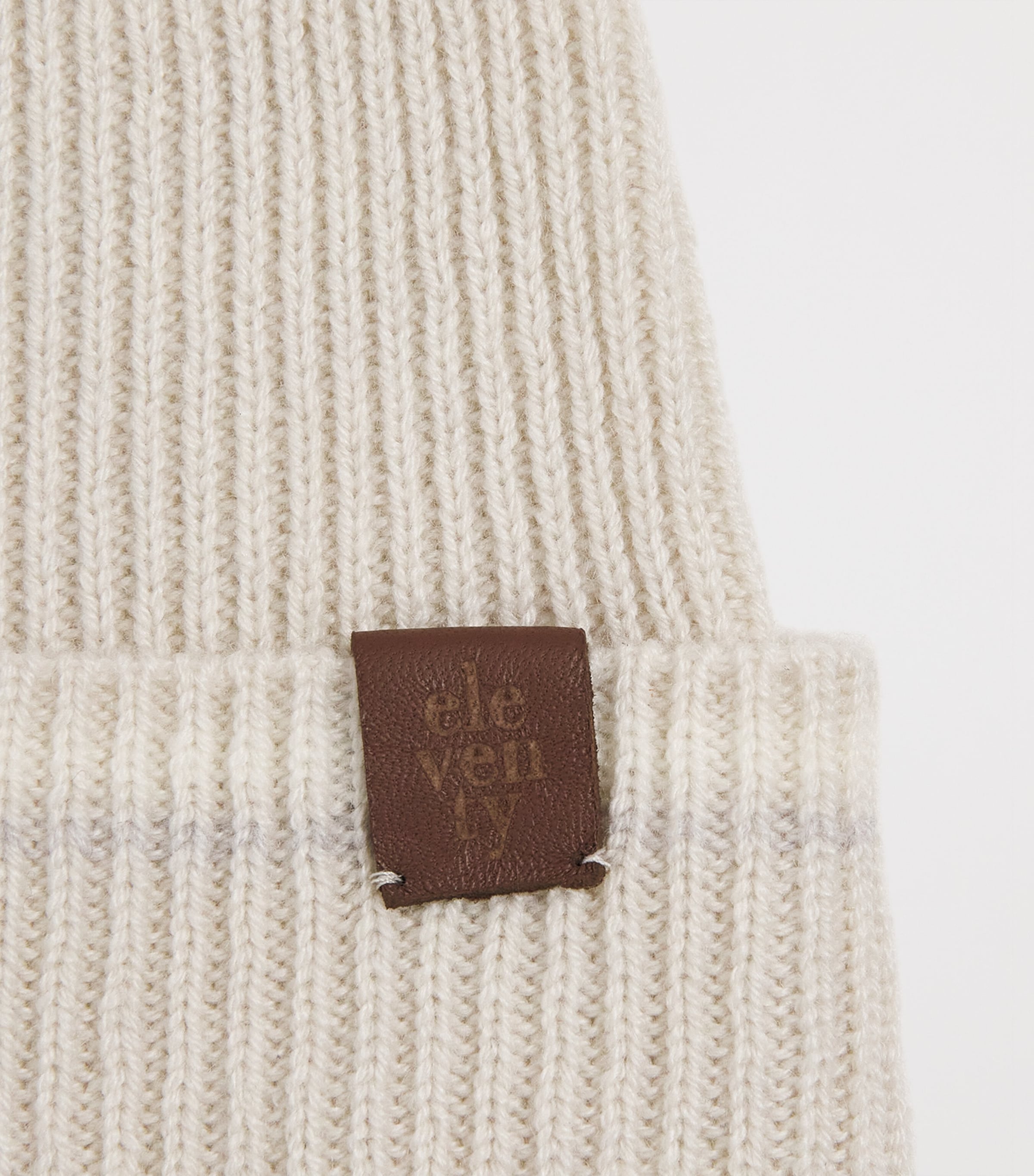 Cashmere-Silk Beanie SABBIA, BIANCO E GRI Image 3
