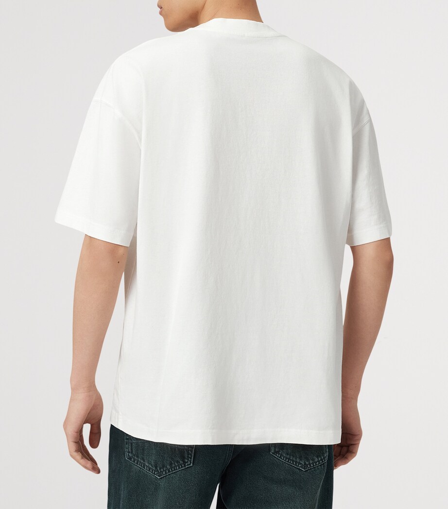 AllSaints Mens Organic Cotton Violation T-Shirt Chalk White Image 4