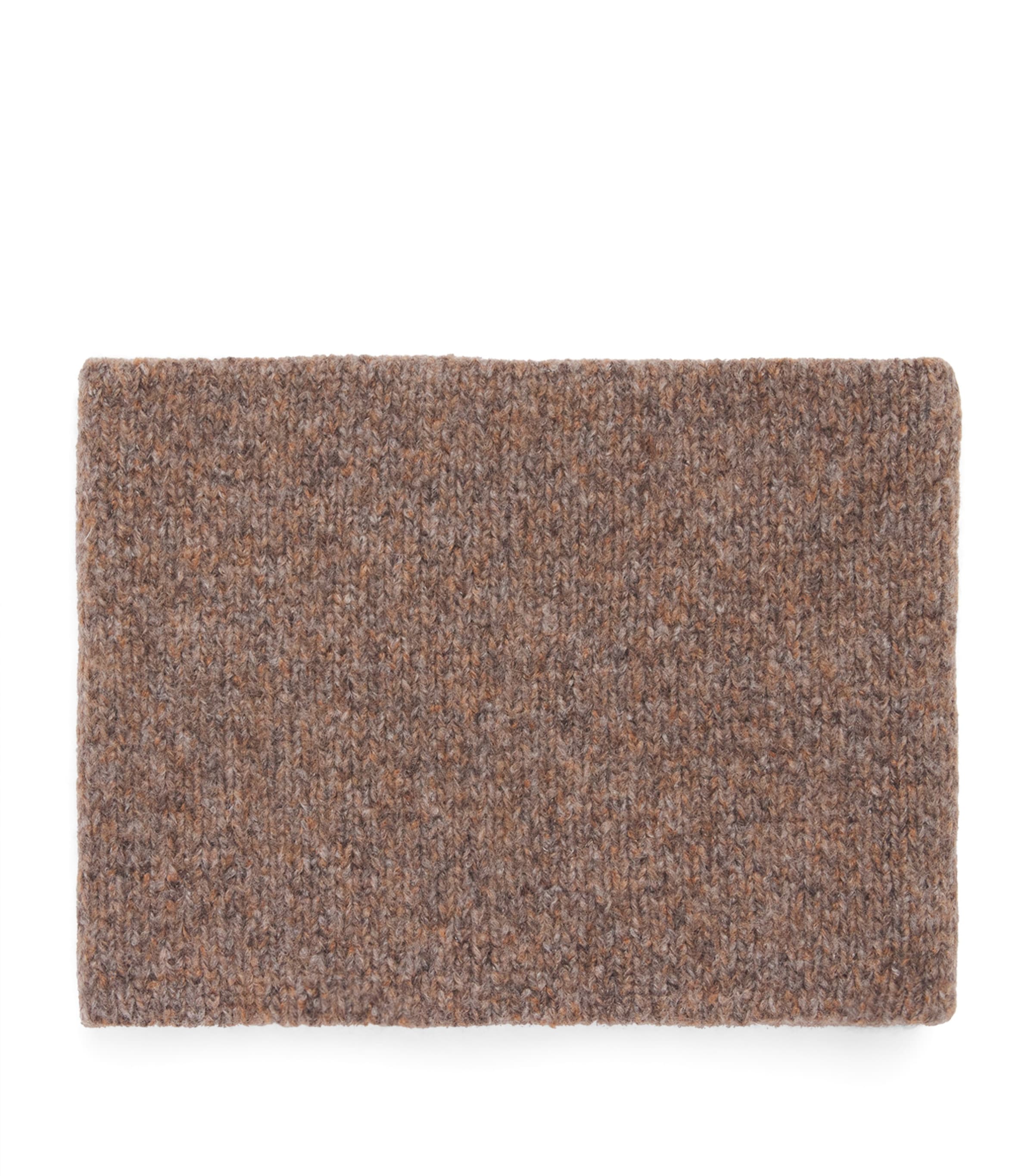Johnstons Of Elgin Cashmere-silk Bouclé Snood In Brown