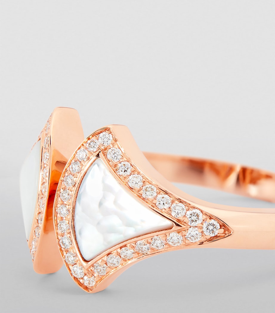 Rose Gold, Diamond and Mother-of-Pearl Divas' Dream Ring PINK GOLD Image 4