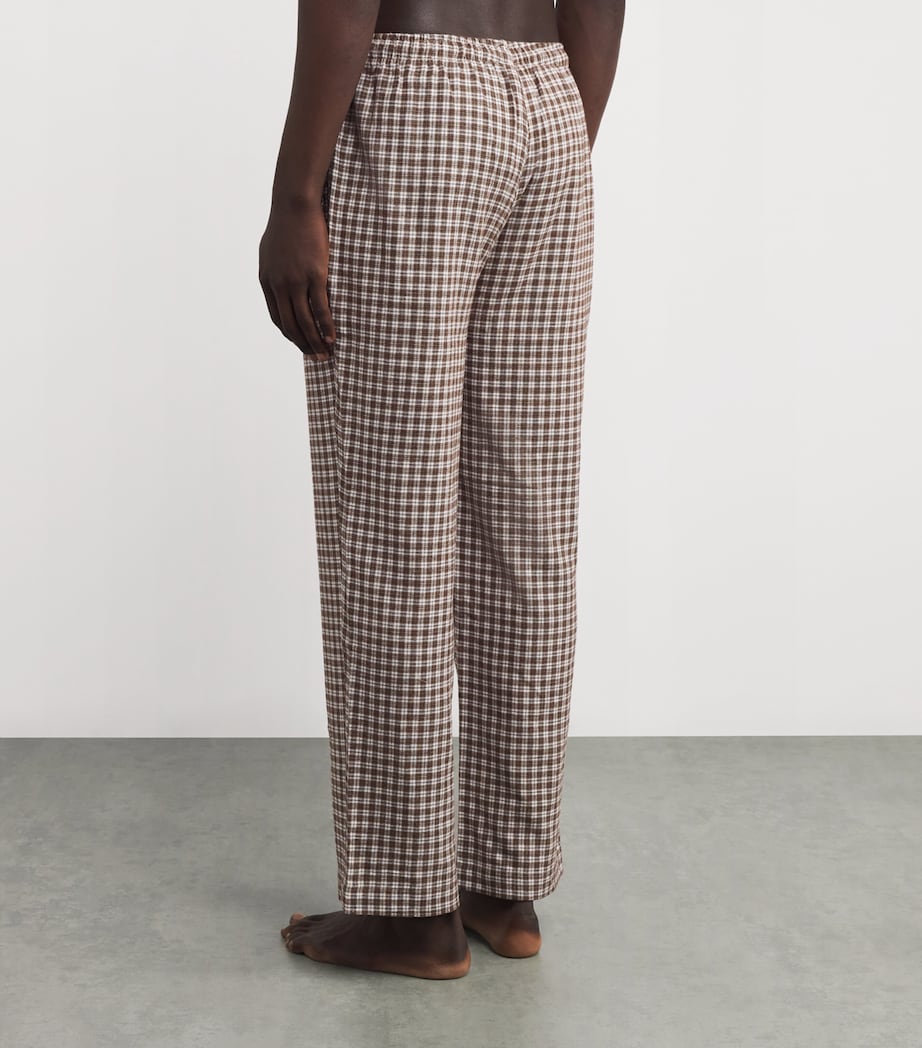 Cotton Flannel Pyjama Bottoms BROWN MULTI Image 4