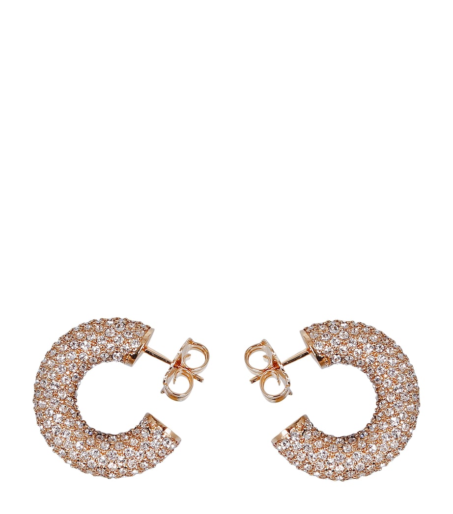 Mini Cameron Hoop Earrings WHITE Image 1