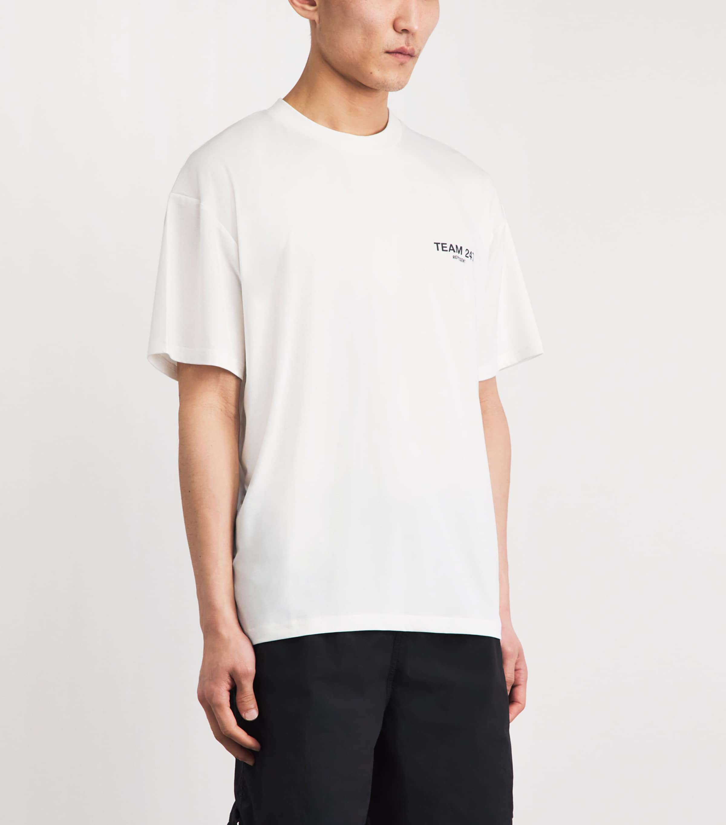 Represent 247 Mens Team 247  T-Shirt Flat White Image 4