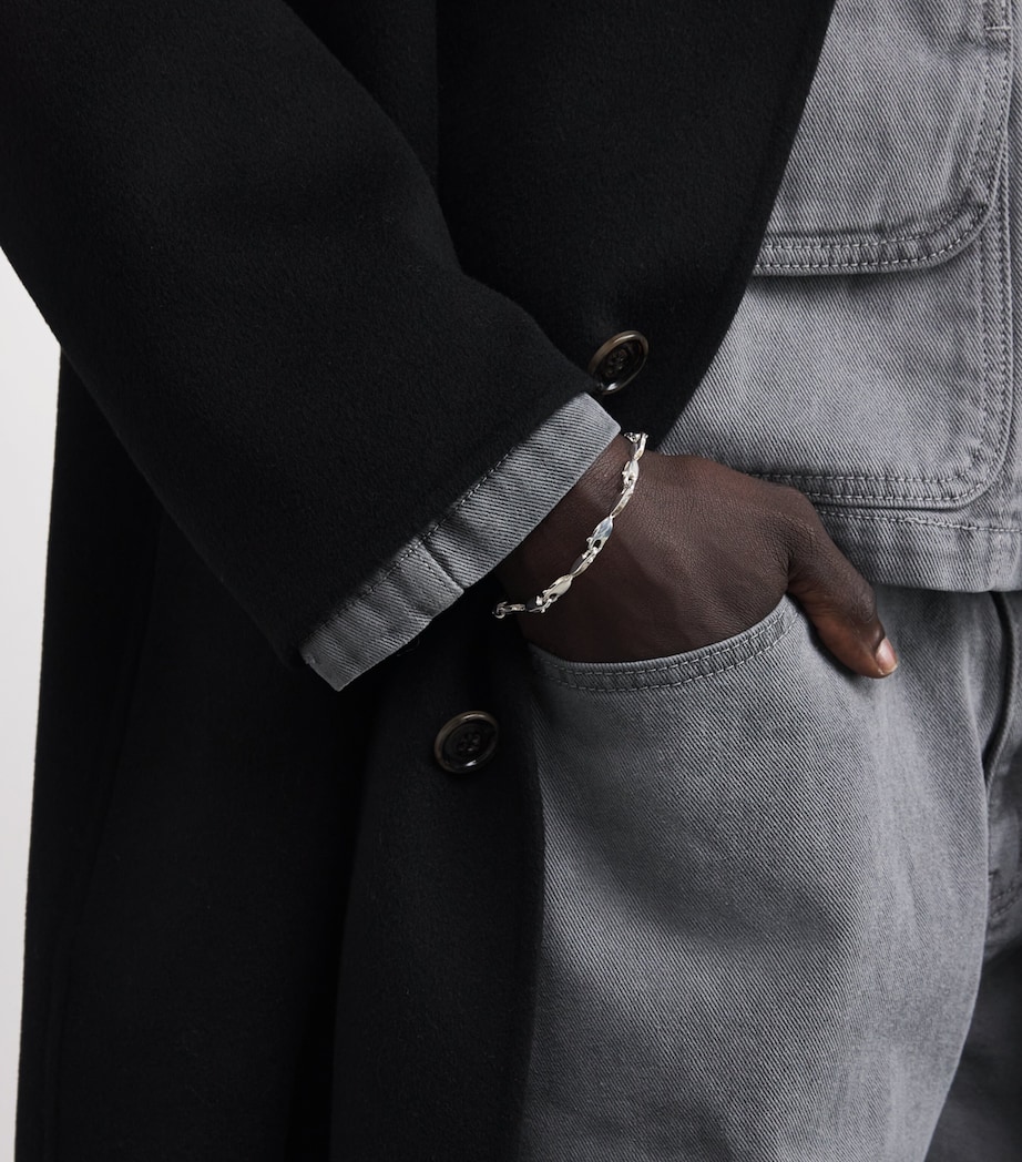 Sterling Silver Lobster Clasp Bracelet SILVER Image 2