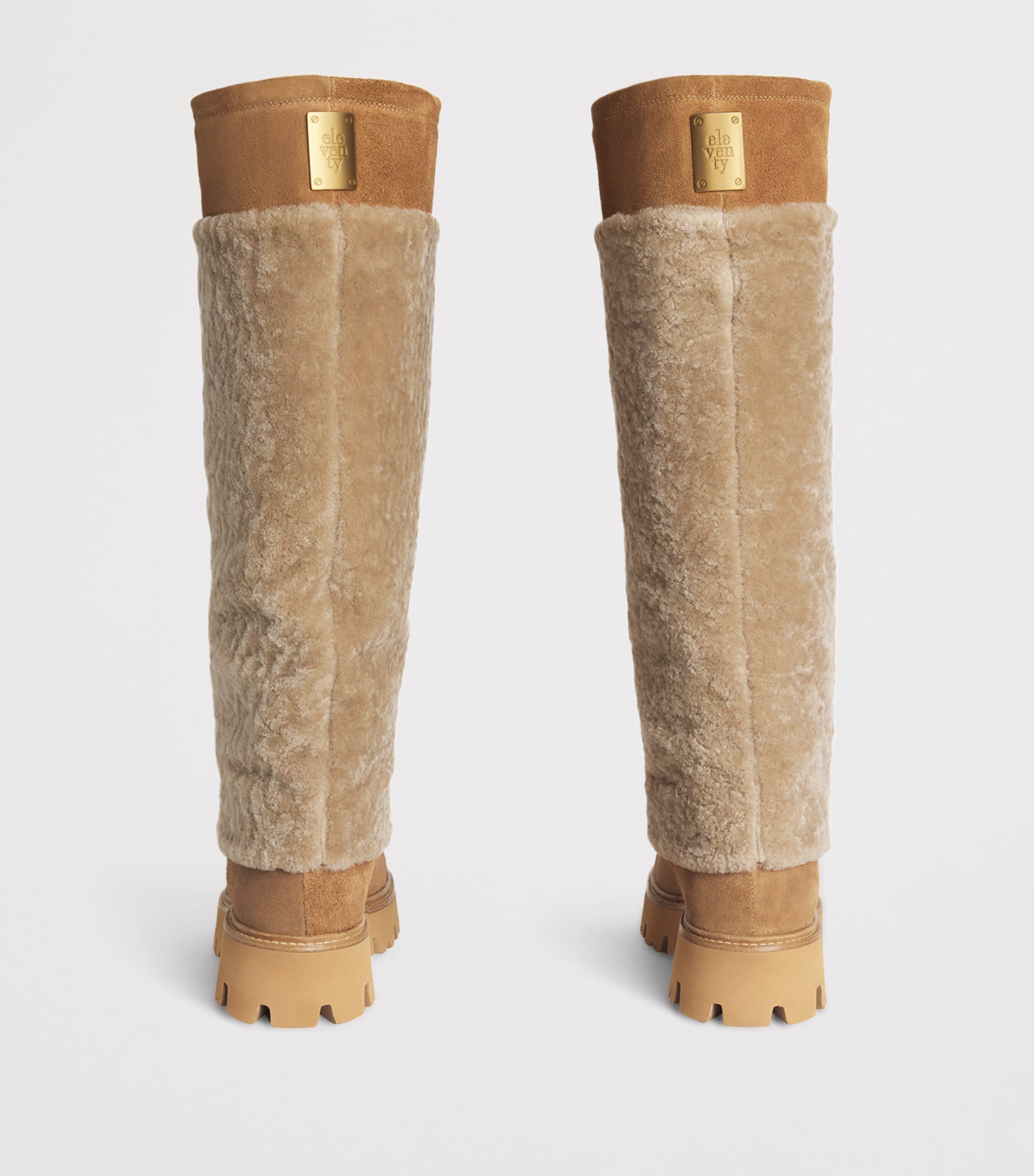 Sheepskin Knee-High Boots VICUNA Image 4