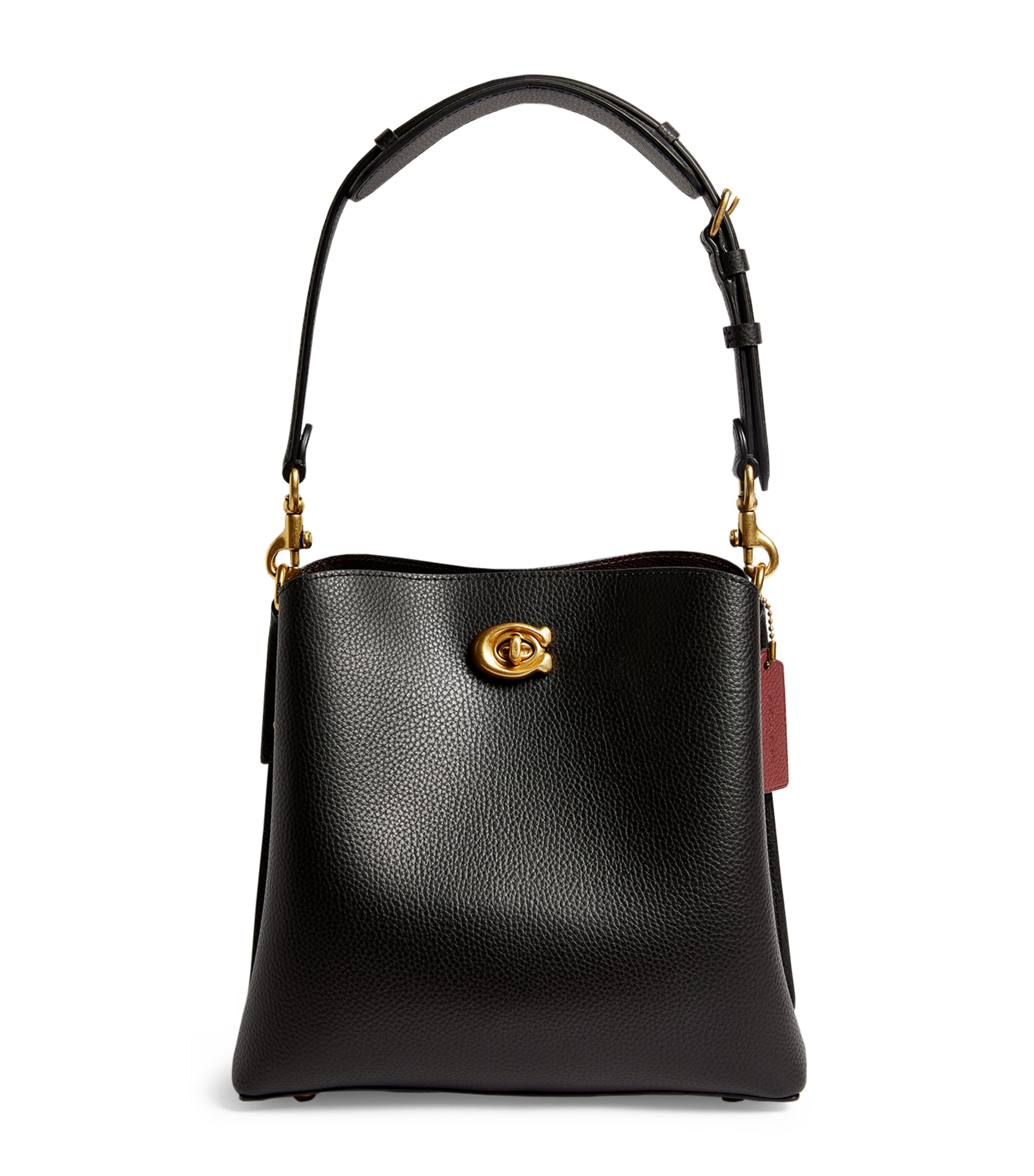 Coach Leather Willow Bucket Bag In Black