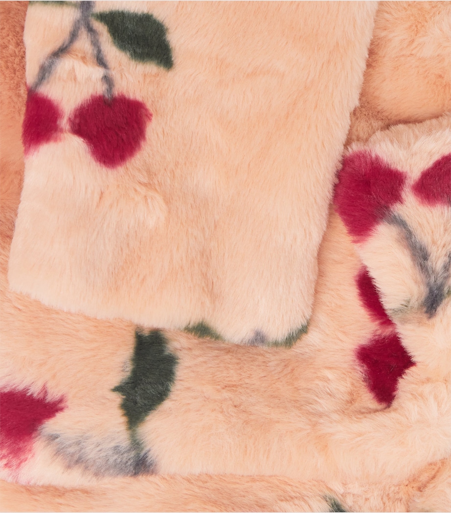 Fuzzie Coat (5-10 Years) P00049GRANDE CERISE Image 3