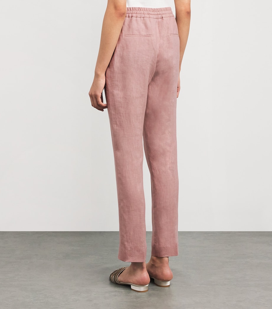 Linen Drawstring Trousers ANTICO Image 4