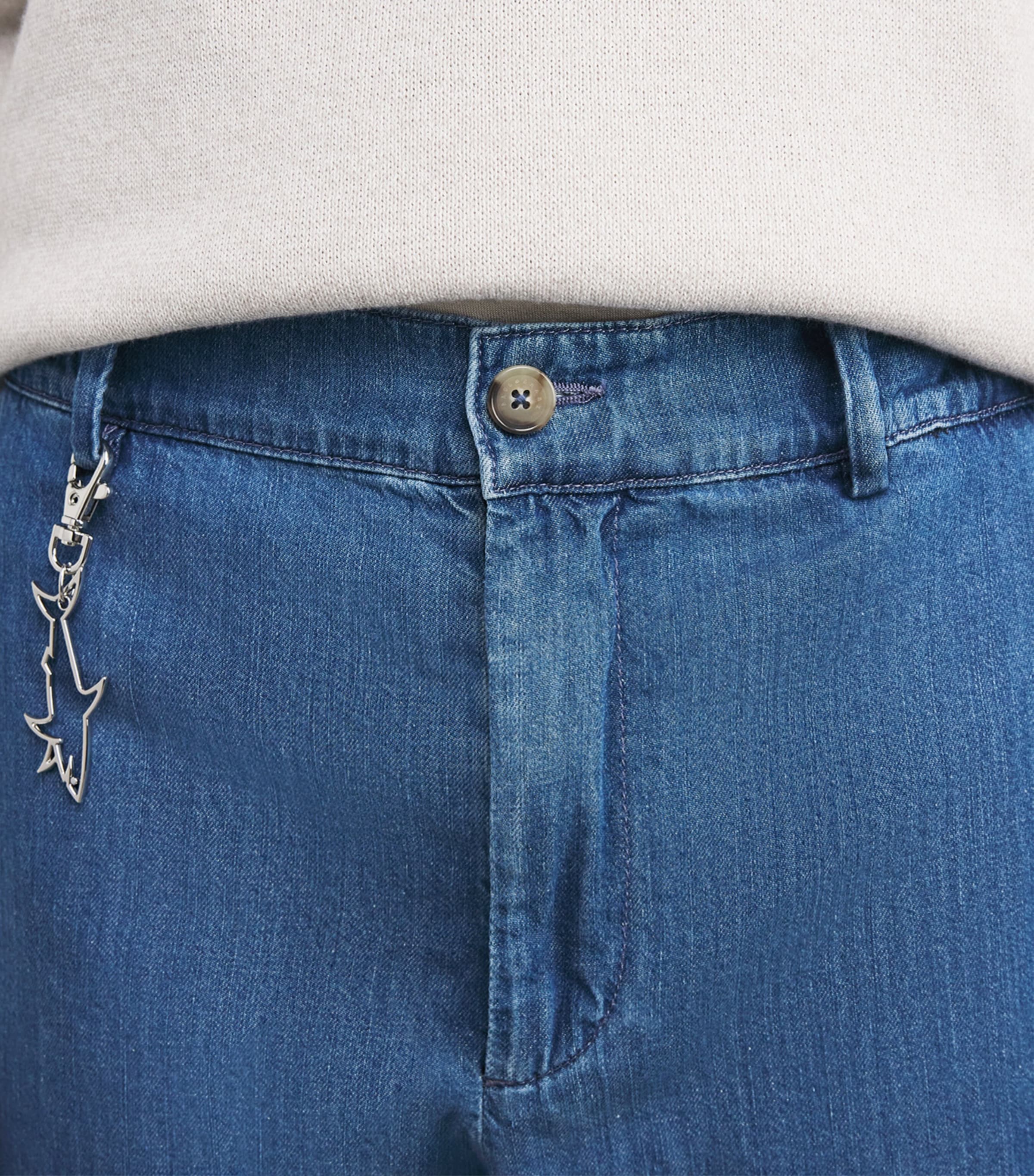 Denim Drawstring Chinos J01 LIGHT BLUE JEANS Image 6