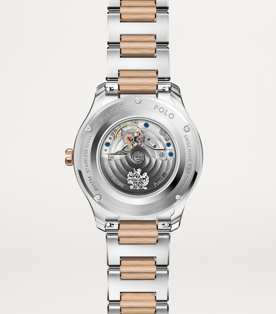 Rose Gold and Steel Polo Date Watch 36mm PINK GOLD Image 3