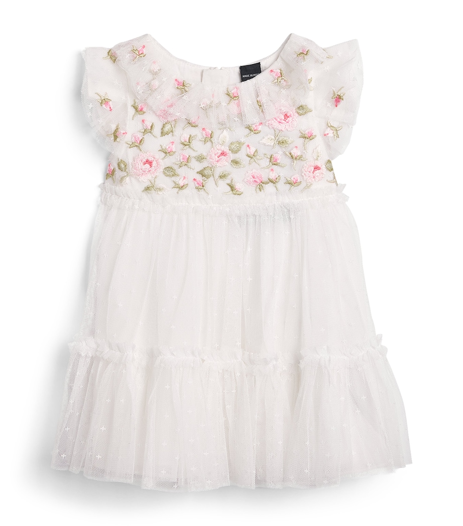 Needle & Thread Rose Bloom Bodice Dress (3-24 Months) Swan White Image 1