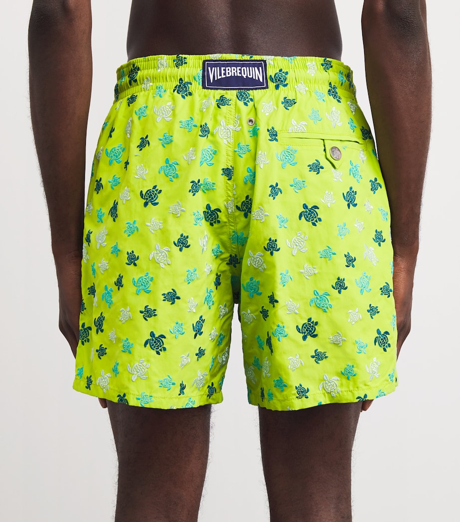 Turtle Embroidered Mistral Swim Shorts 426LIME Image 4