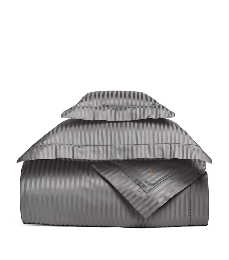 Raso Rigato Pillowcase (30cm x 40cm) CHARCOAL Image 3