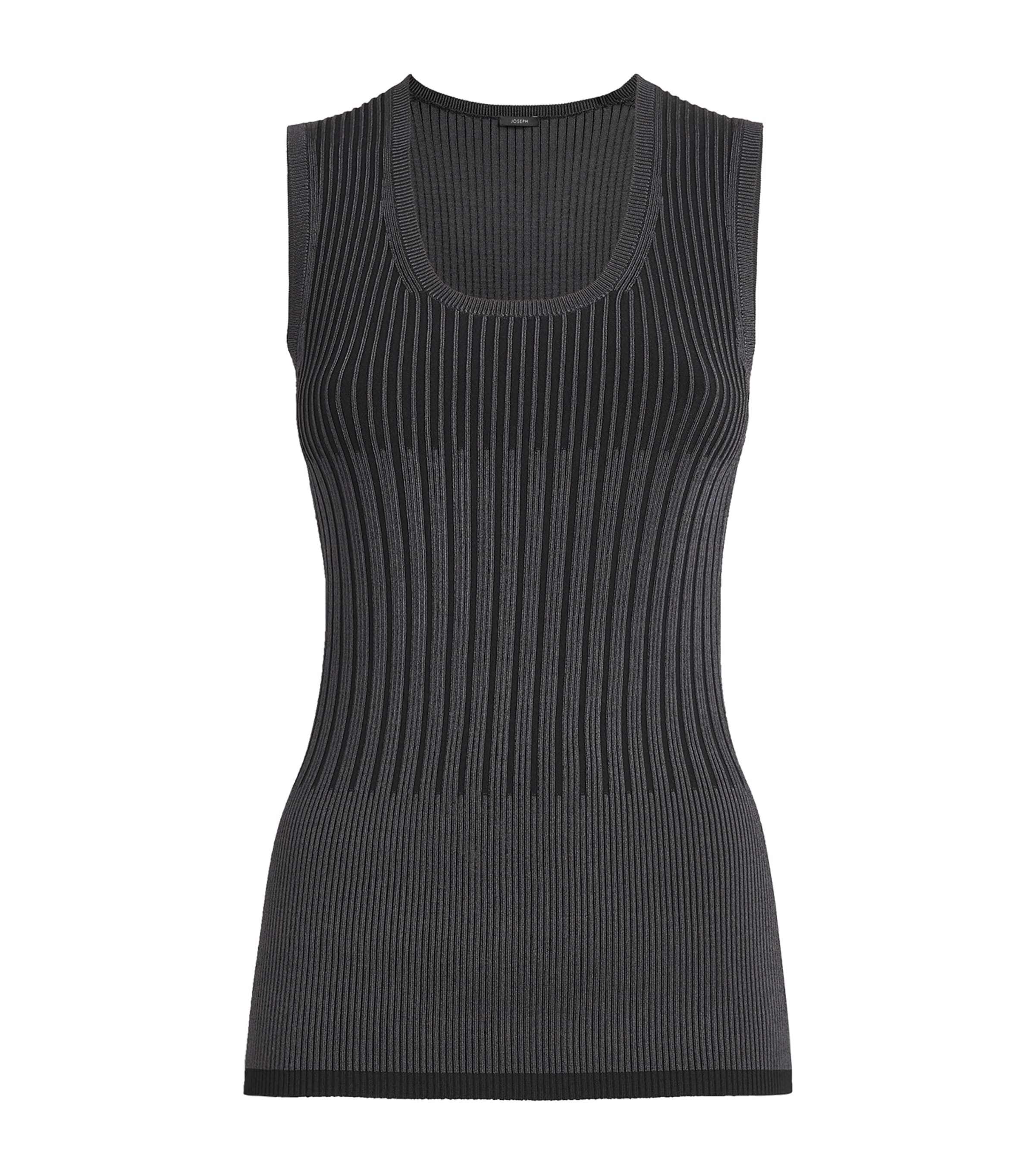 Joseph Ribbed Tank Top In Black