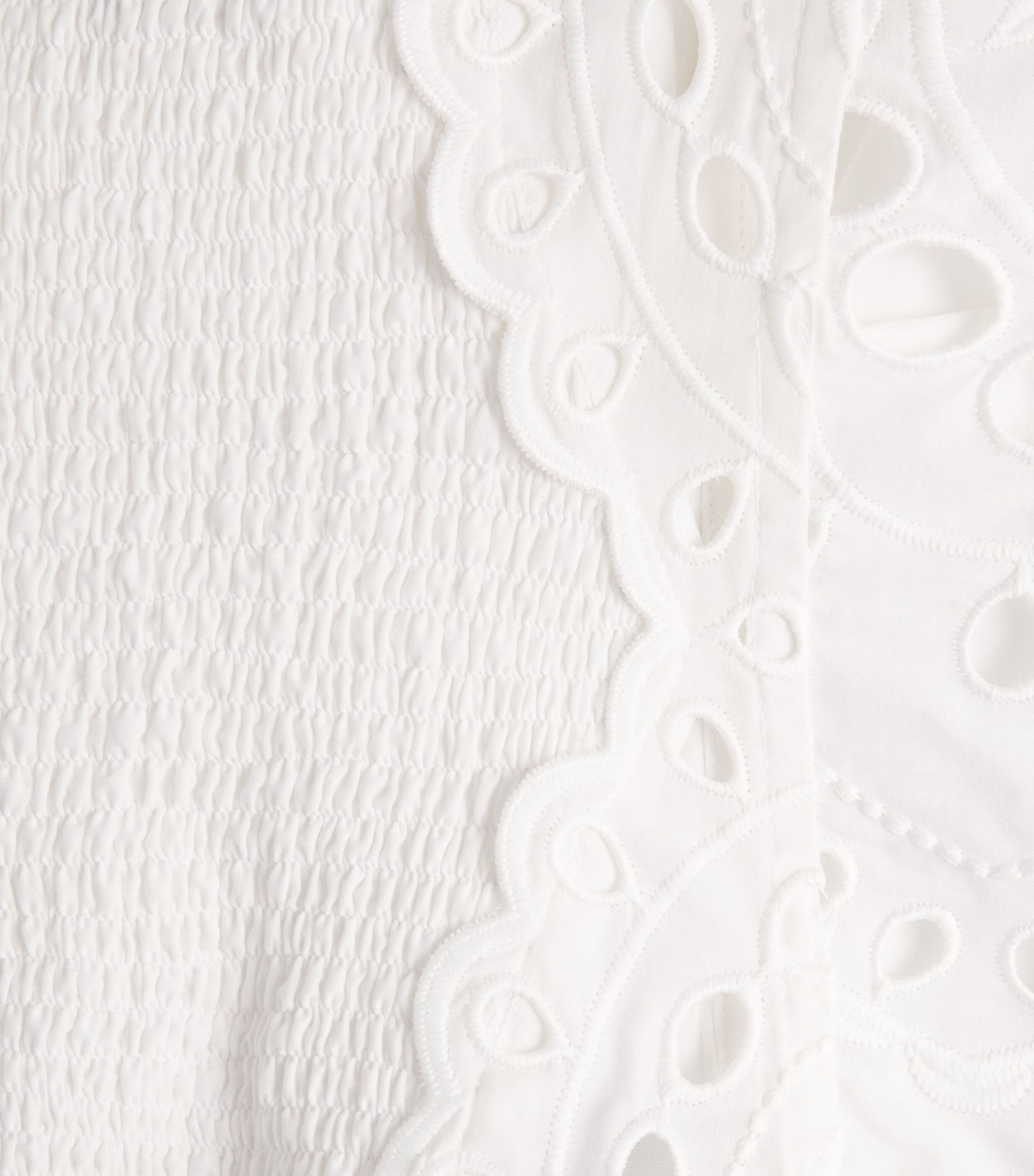 Cotton-Blend Bass Corset Top WHITE SEALACE Image 5