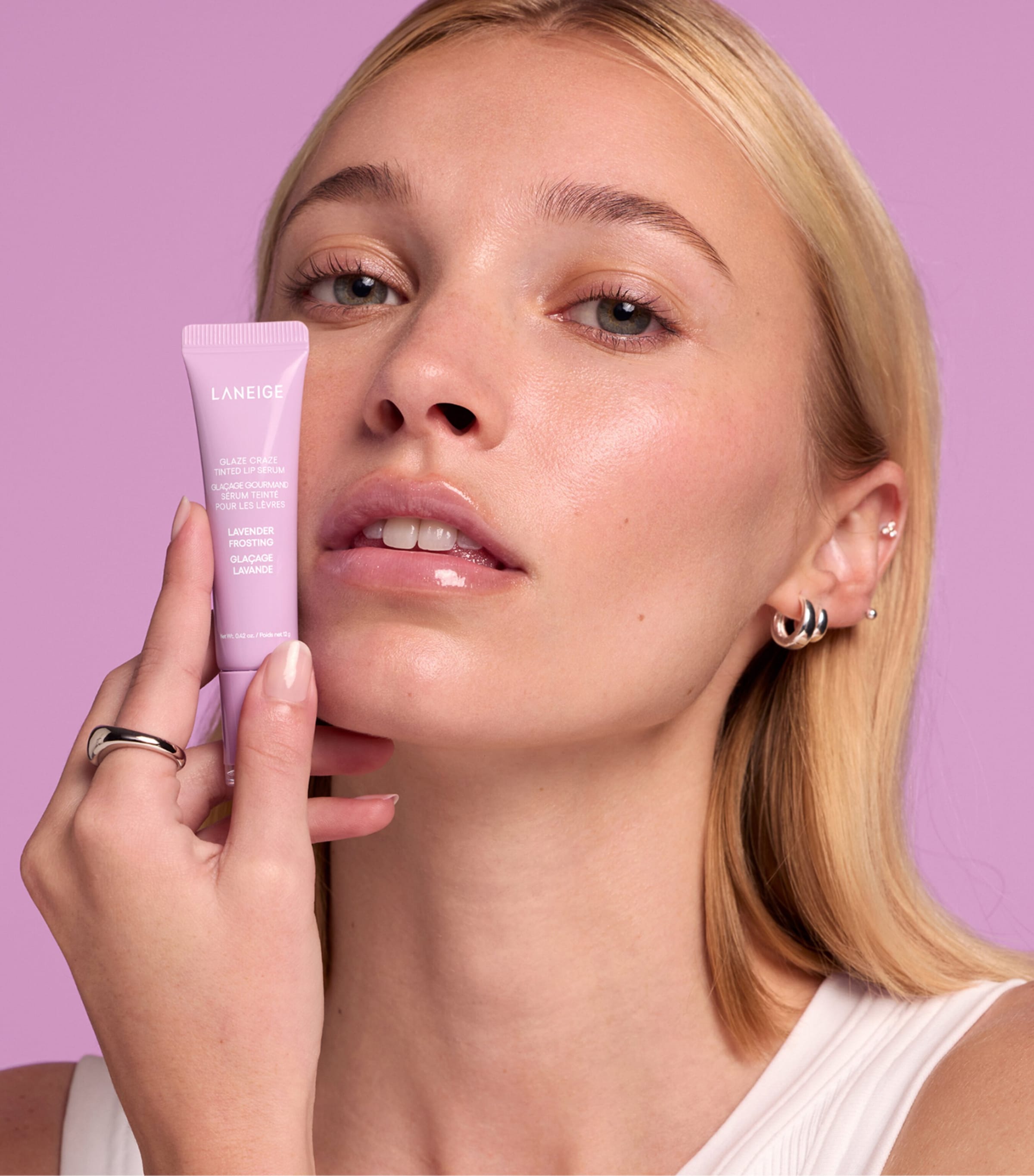 Laneige Glaze Craze Tinted Lip Serum Lavender Frost Image 3