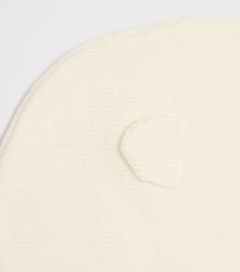 Cashmere Ear-Detail Hood 13NACRE Image 3