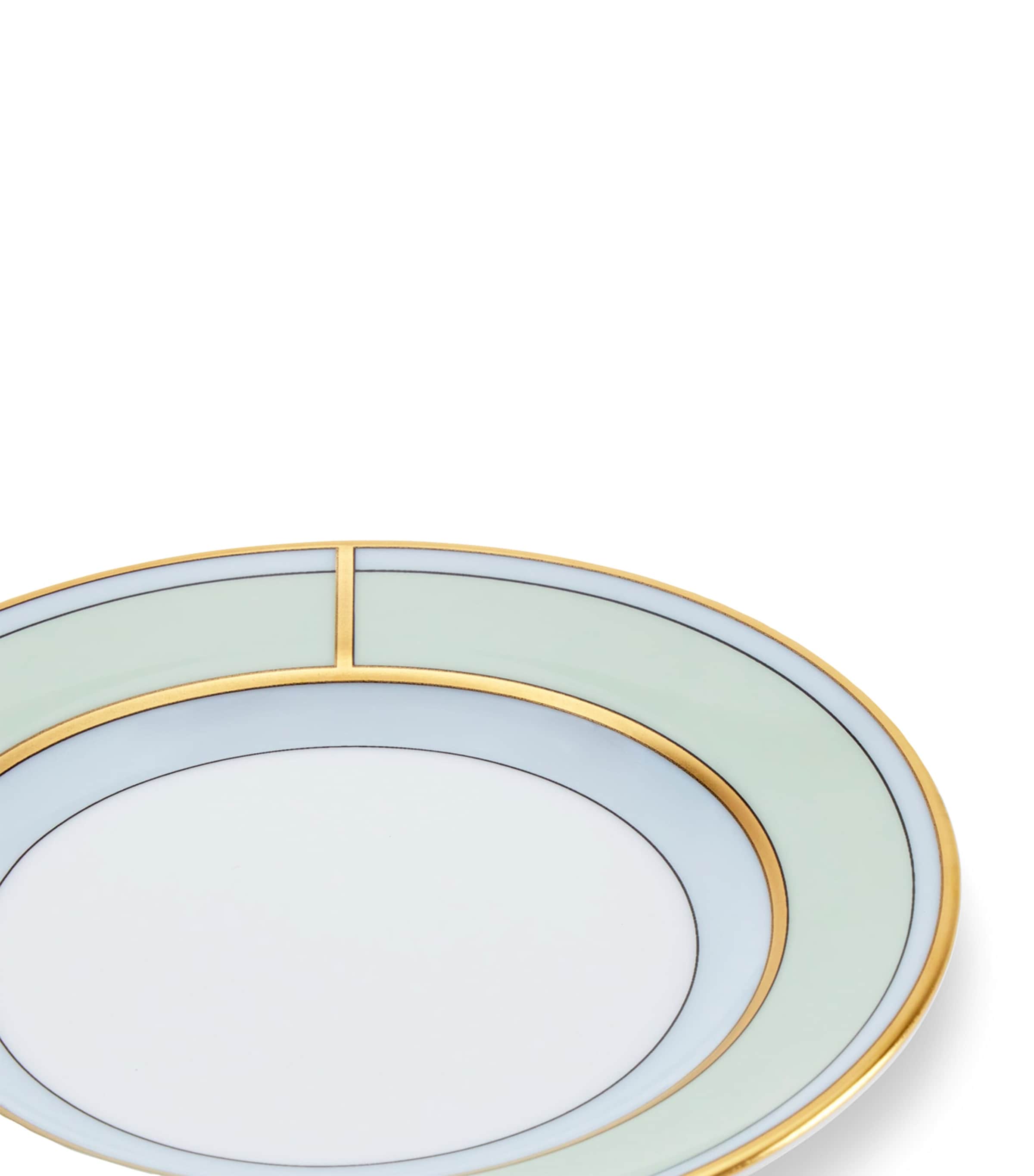 GINORI 1735 Porcelain Colonna Diva Verde Coffee Saucer (12.5cm) Image 5