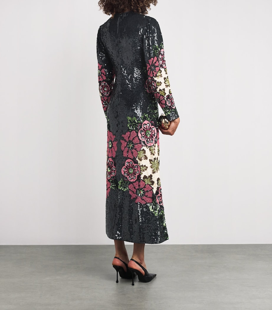 Sequinned Swing Maxi Dress RE01 BOUNTYPAILTTES Image 3