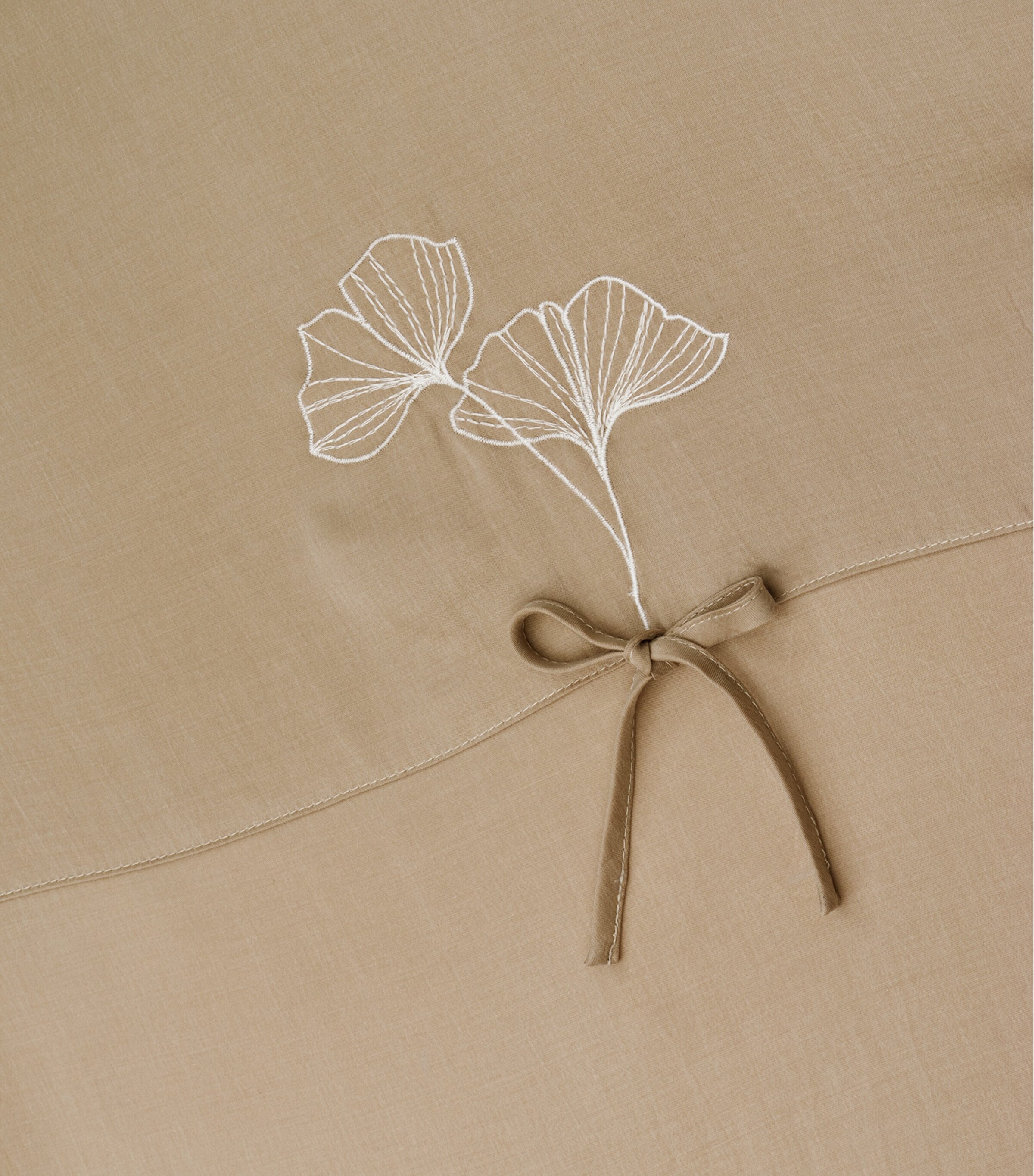 Hamam Alya Blossom King Duvet Cover (240cm x 220cm) Flax Image 4
