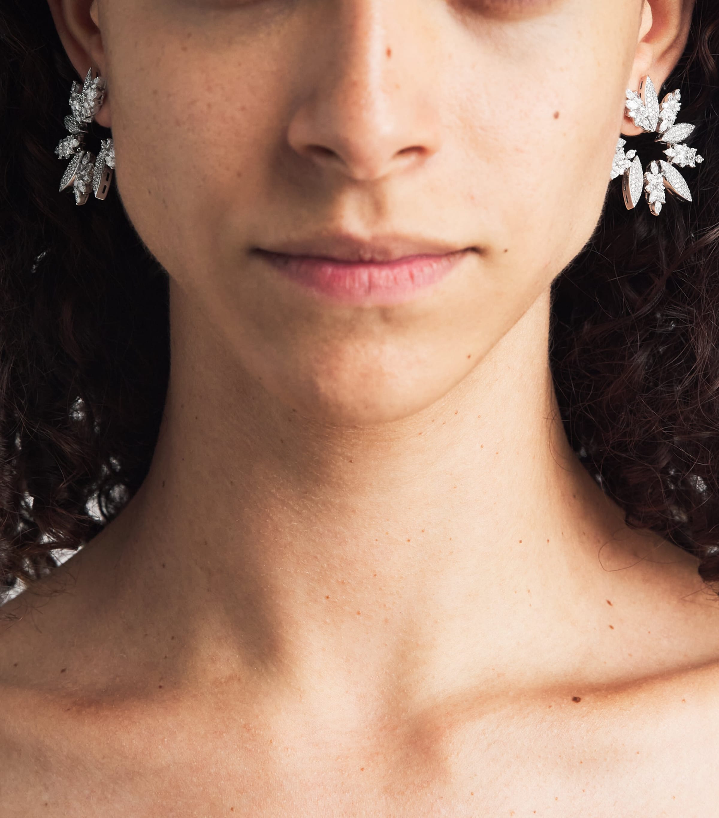 Yeprem White Gold and Diamond Y-Couture Earrings White Gold Image 4