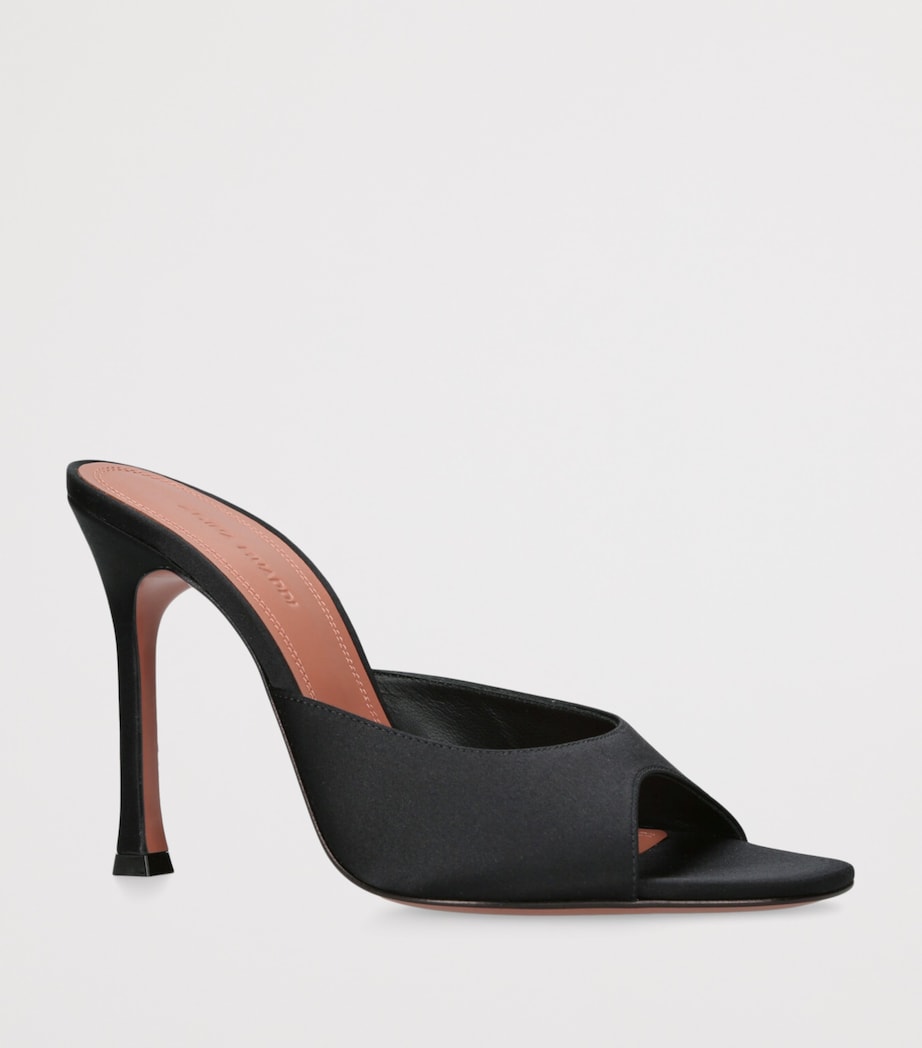 Satin Alexa Mules 105 BLACK Image 3