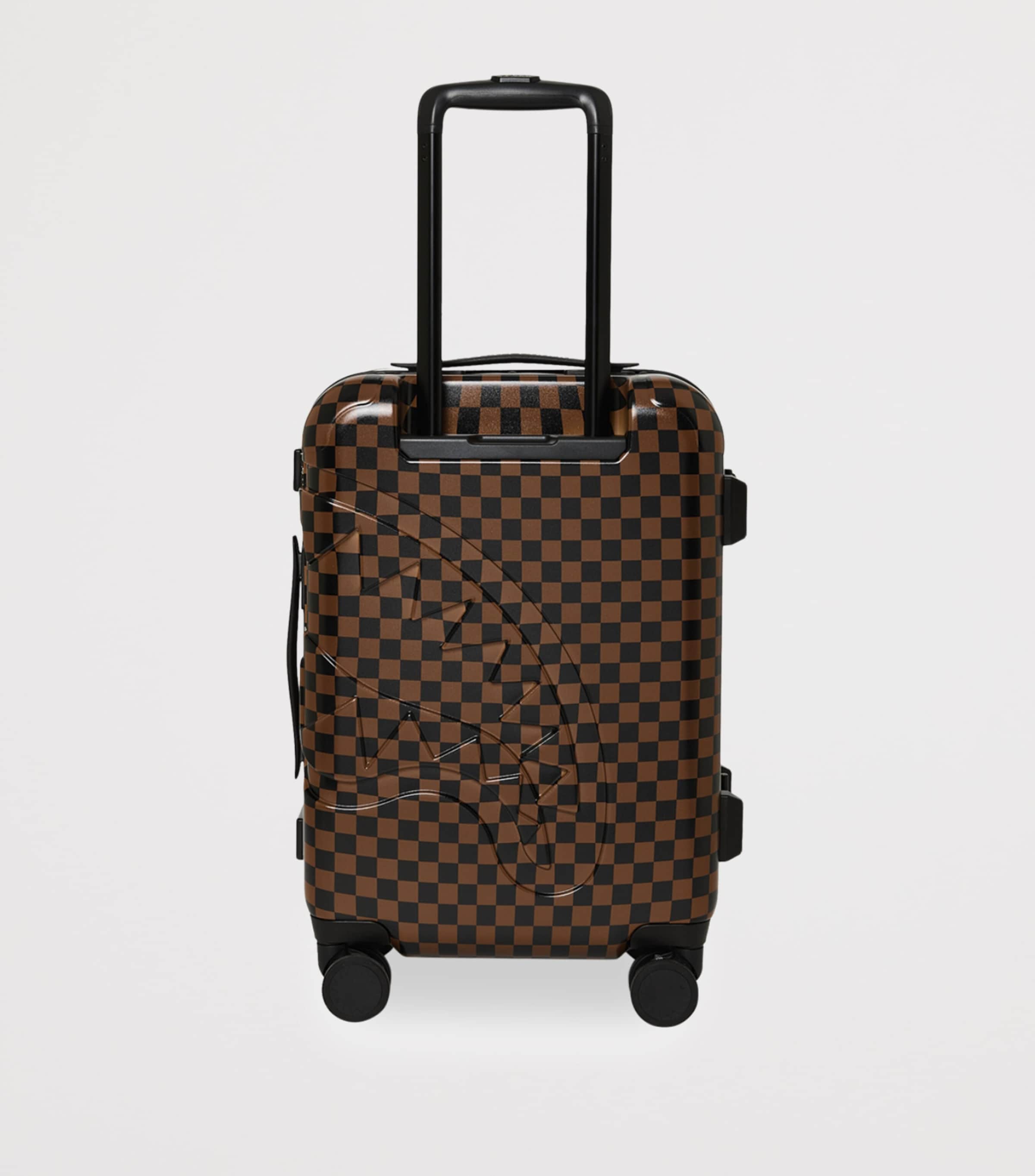 Sprayground Embossed Check Cabin Suitcase (55cm) Red Redemption Image 2
