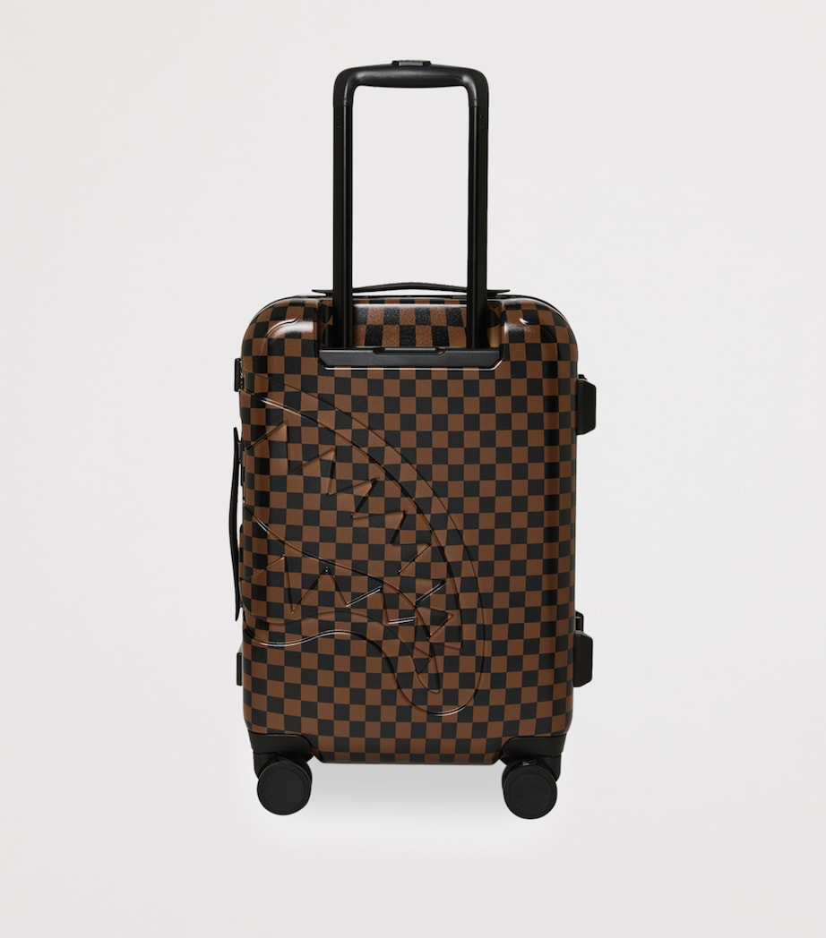 Sprayground Embossed Check Cabin Suitcase (55cm) Red Redemption Image 2