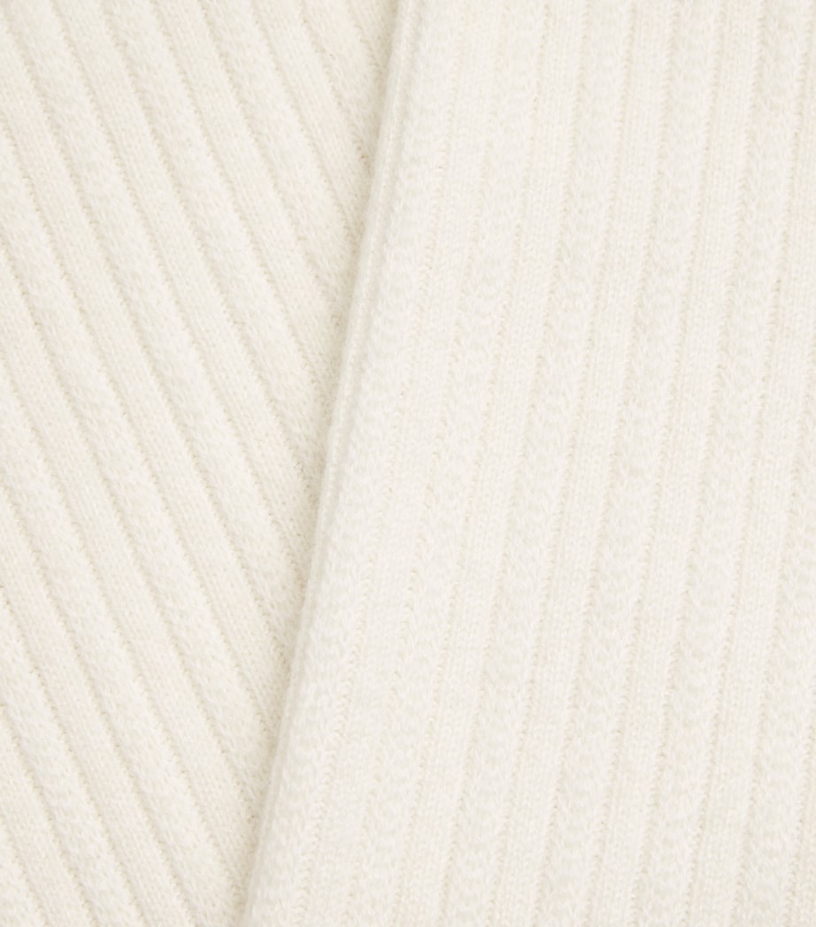 Cashmere Ribbed Trousers CLOUD Image 5