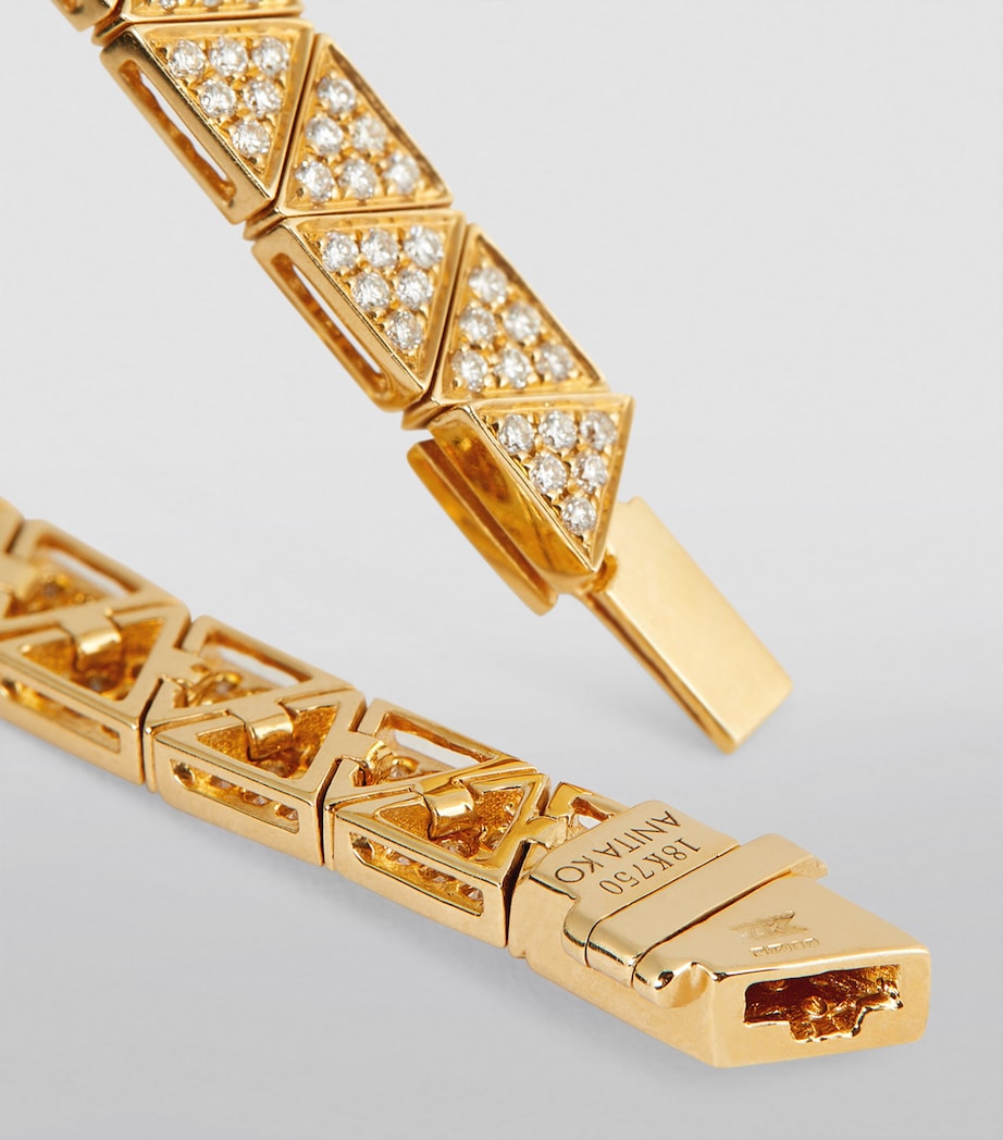 Yellow Gold and Diamond Cleo Bracelet YELLOW GOLD Image 6