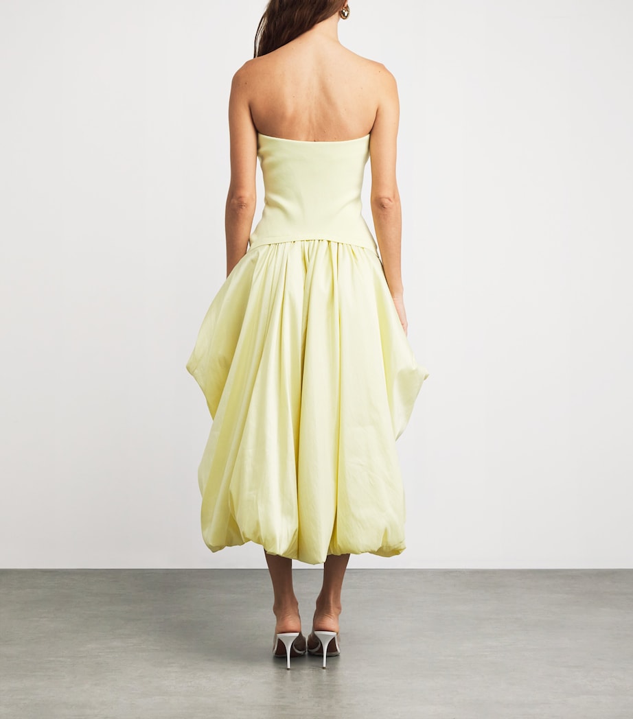 Strapless Izzy Midi Dress SUNGLOW Image 3