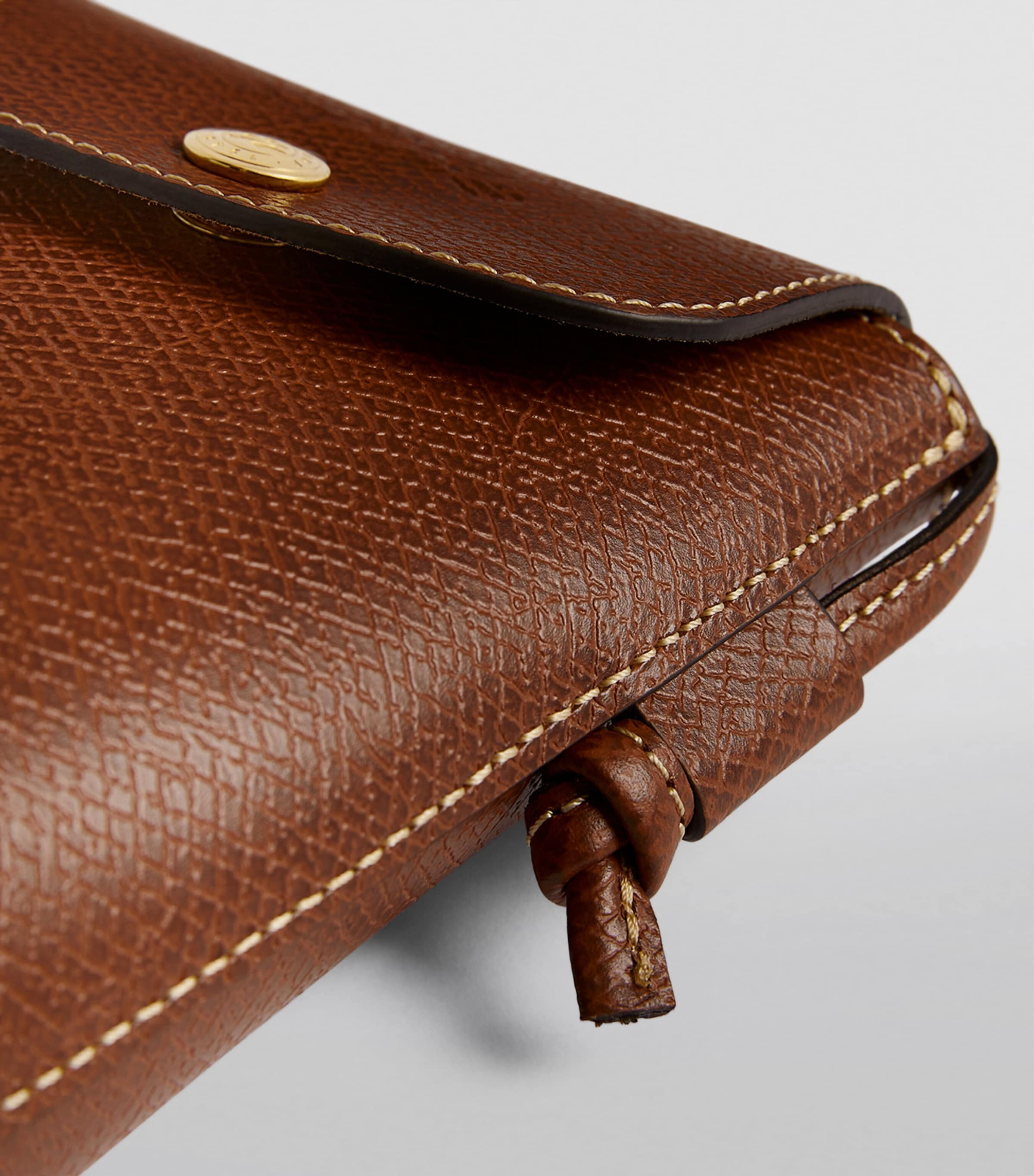 Leather Épure Phone Case with Strap 035 BROWN Image 3