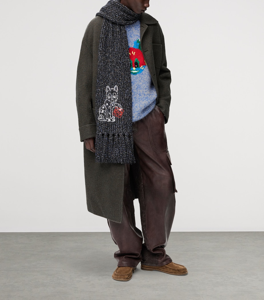 x Louis Wain Wool-Blend Cat Sweater BLUE/WHITE Image 2