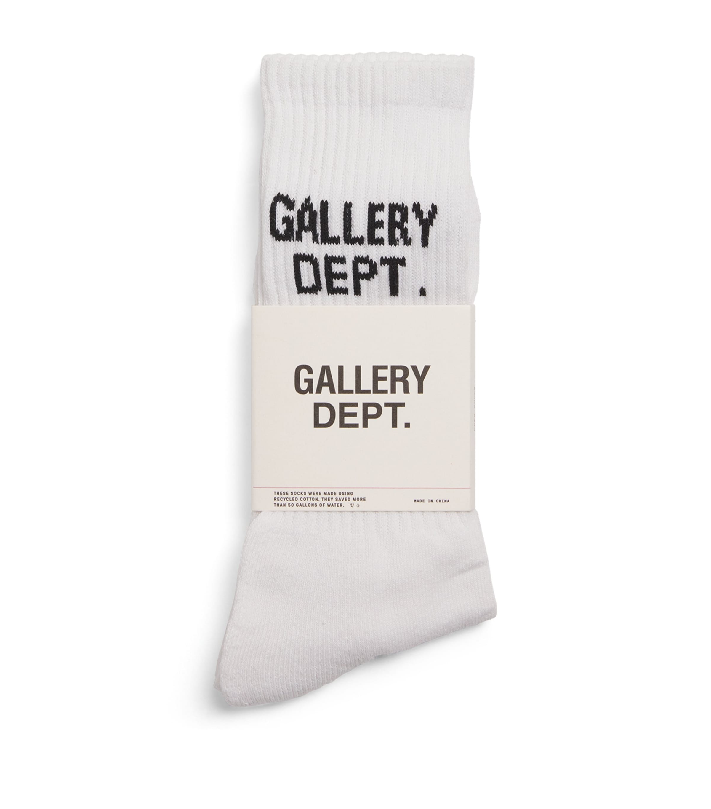 Gallery Dept. Cotton-blend Logo Socks In White