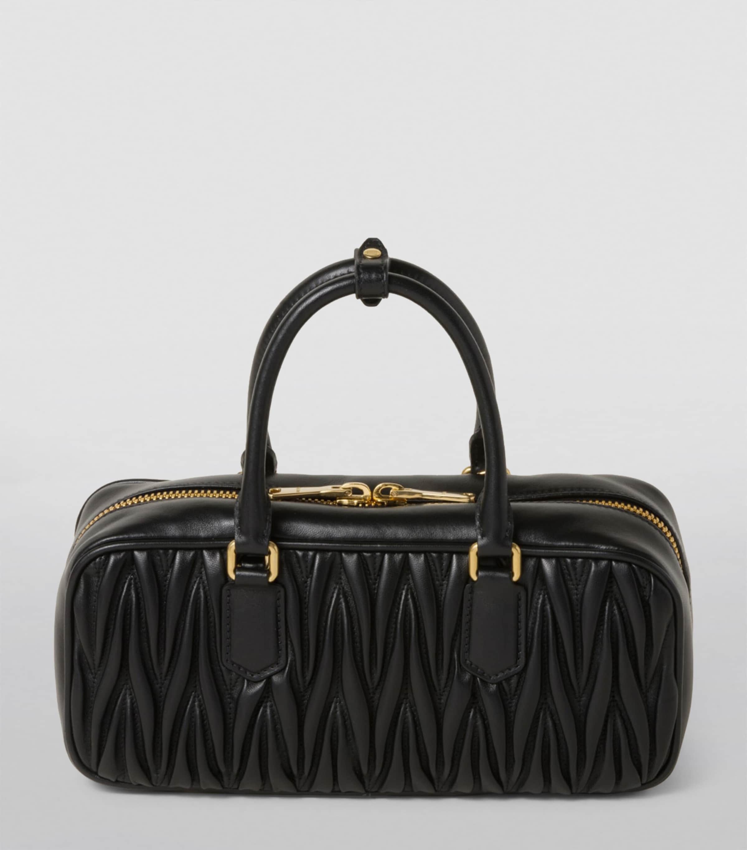 Matelassé Leather Arcadie Top-Handle Bag F0002 Image 4