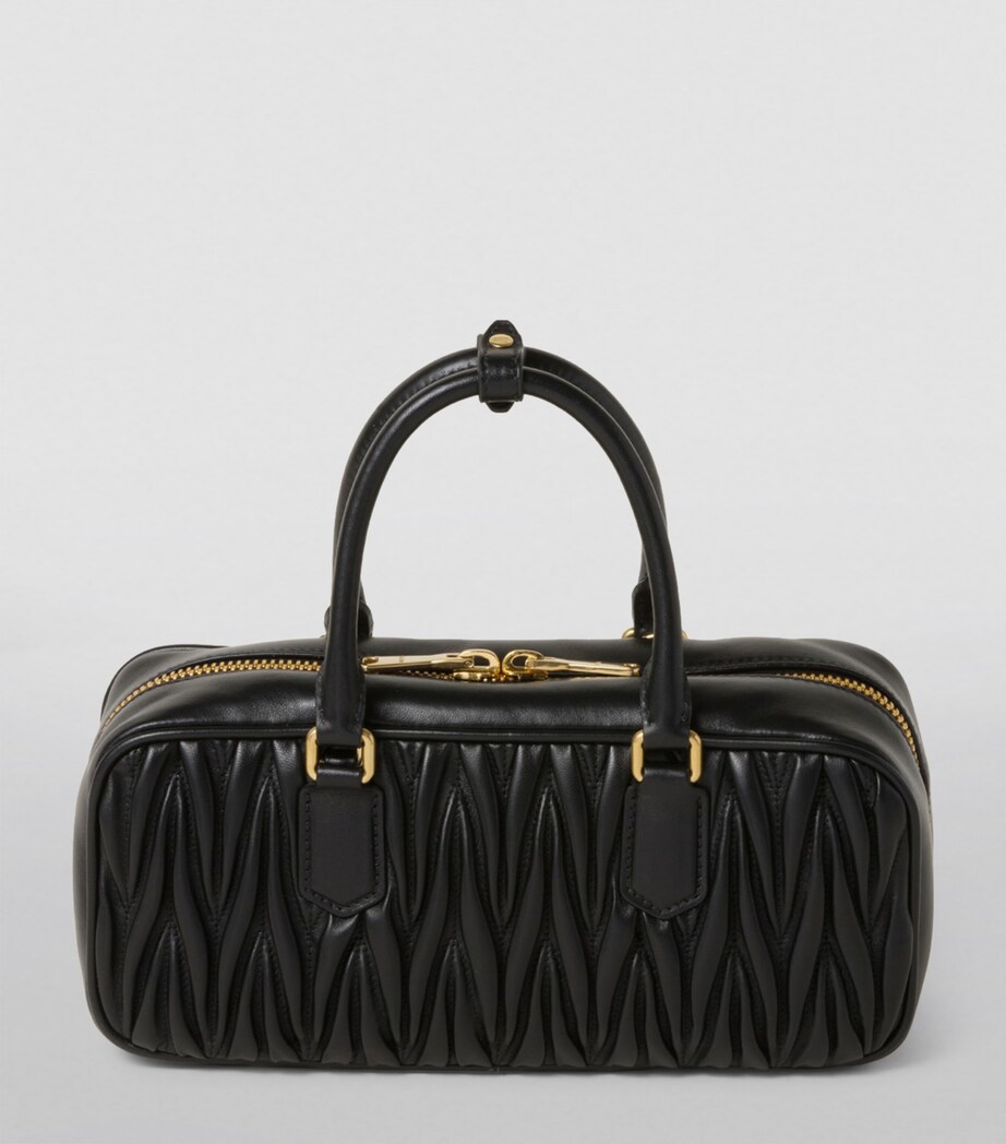 Matelassé Leather Arcadie Top-Handle Bag F0002 Image 4