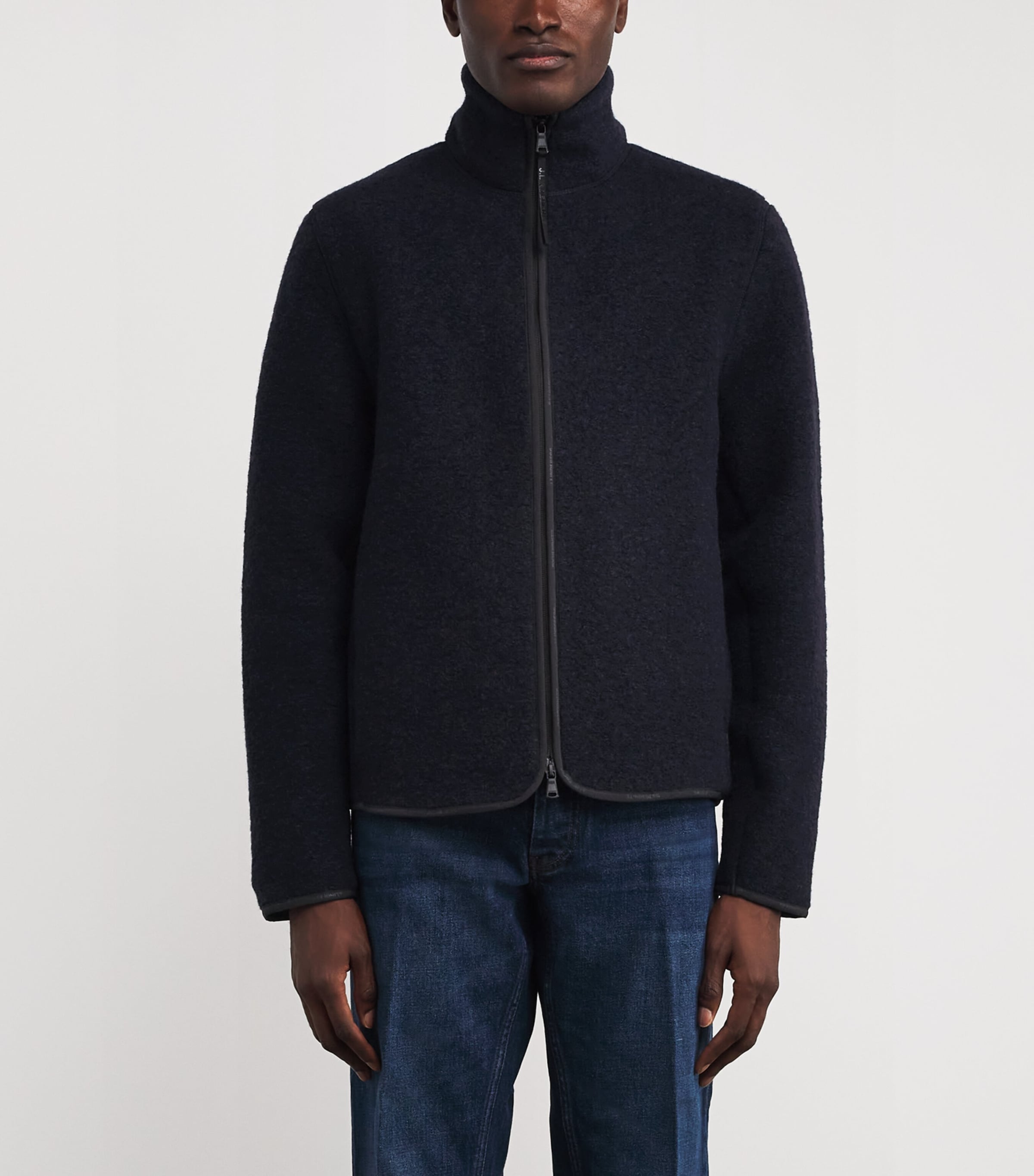 Wool-Blend Fleece Dustin Jacket 6855 JL NAVY Image 3