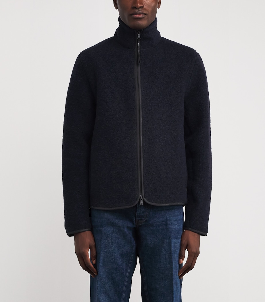 Wool-Blend Fleece Dustin Jacket 6855 JL NAVY Image 3