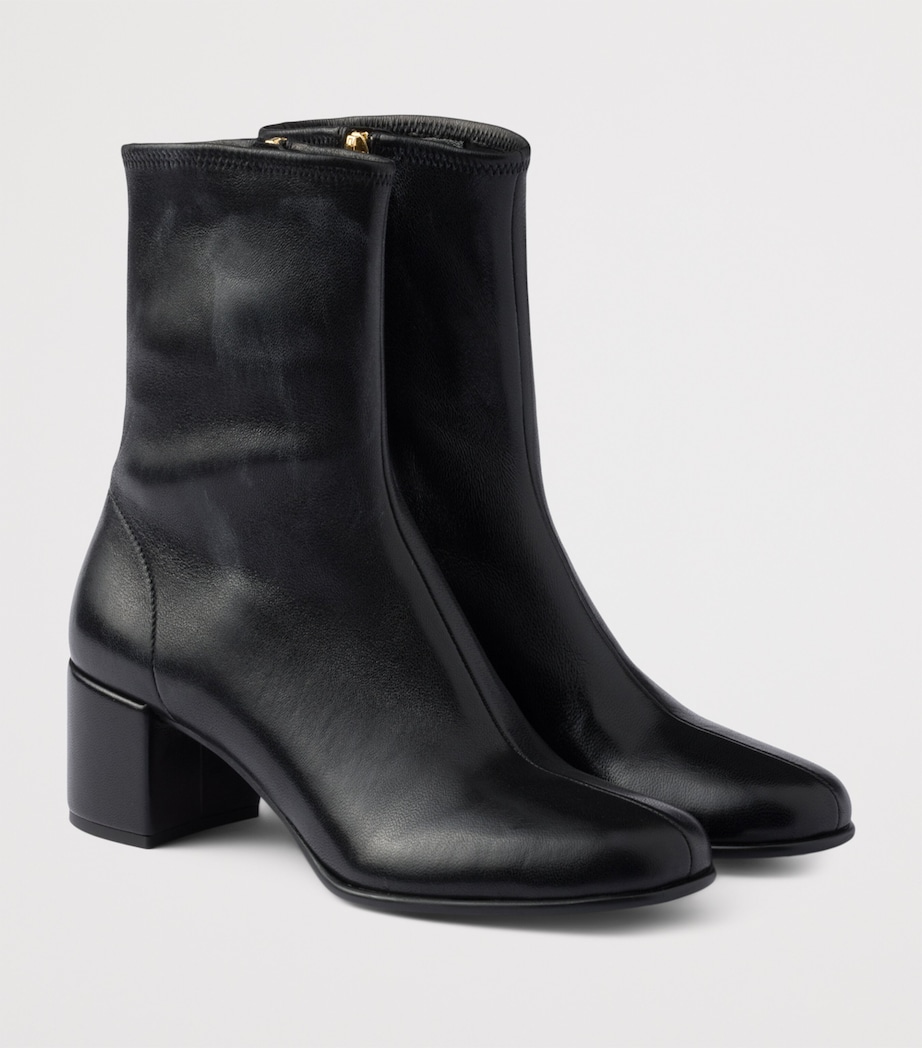 Nappa Leather Stretch Booties Ankle Boots 55 F0002 Image 2