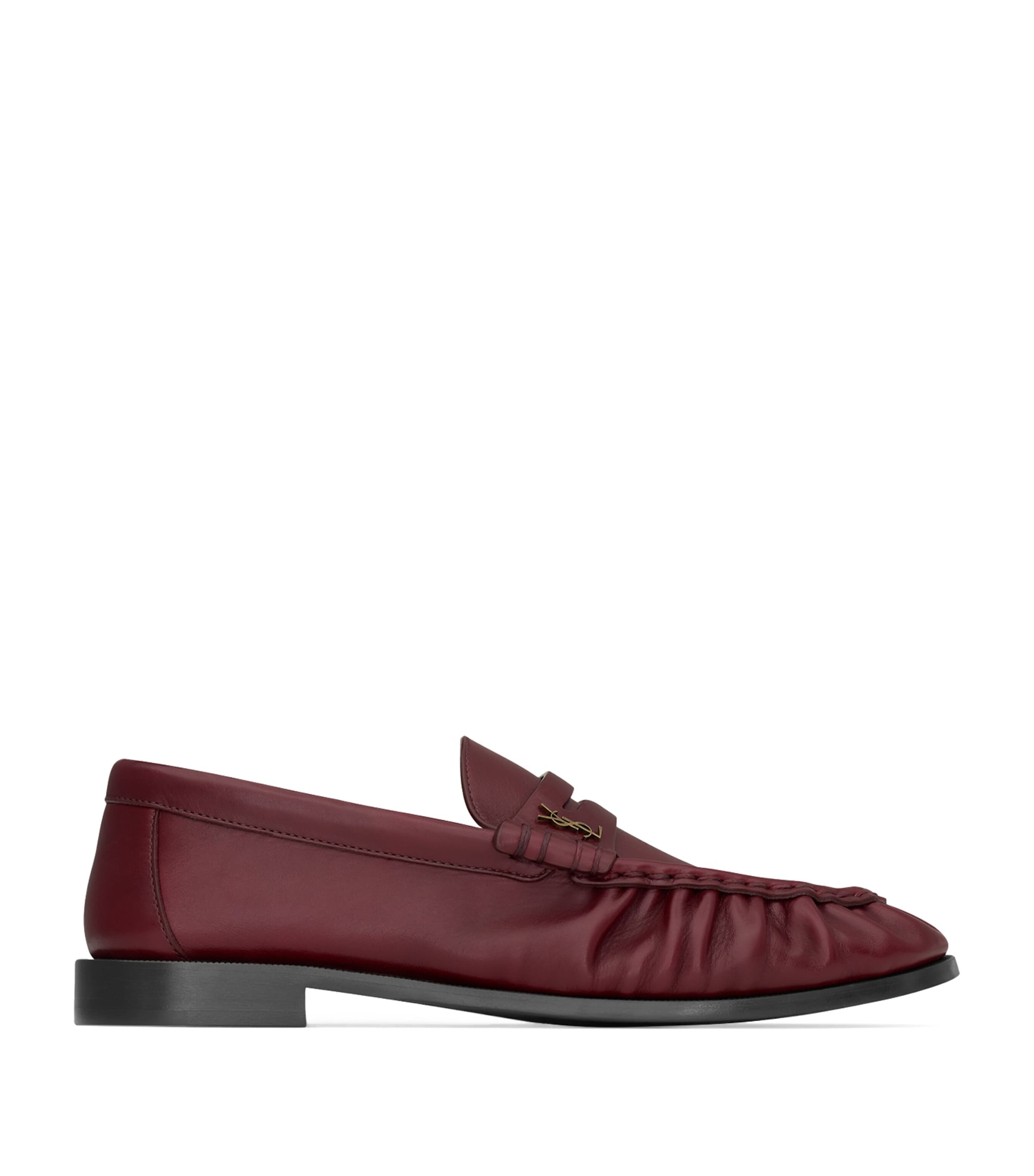 Saint Laurent Le Loafer Supple In Smooth Leather Shoes In Brown