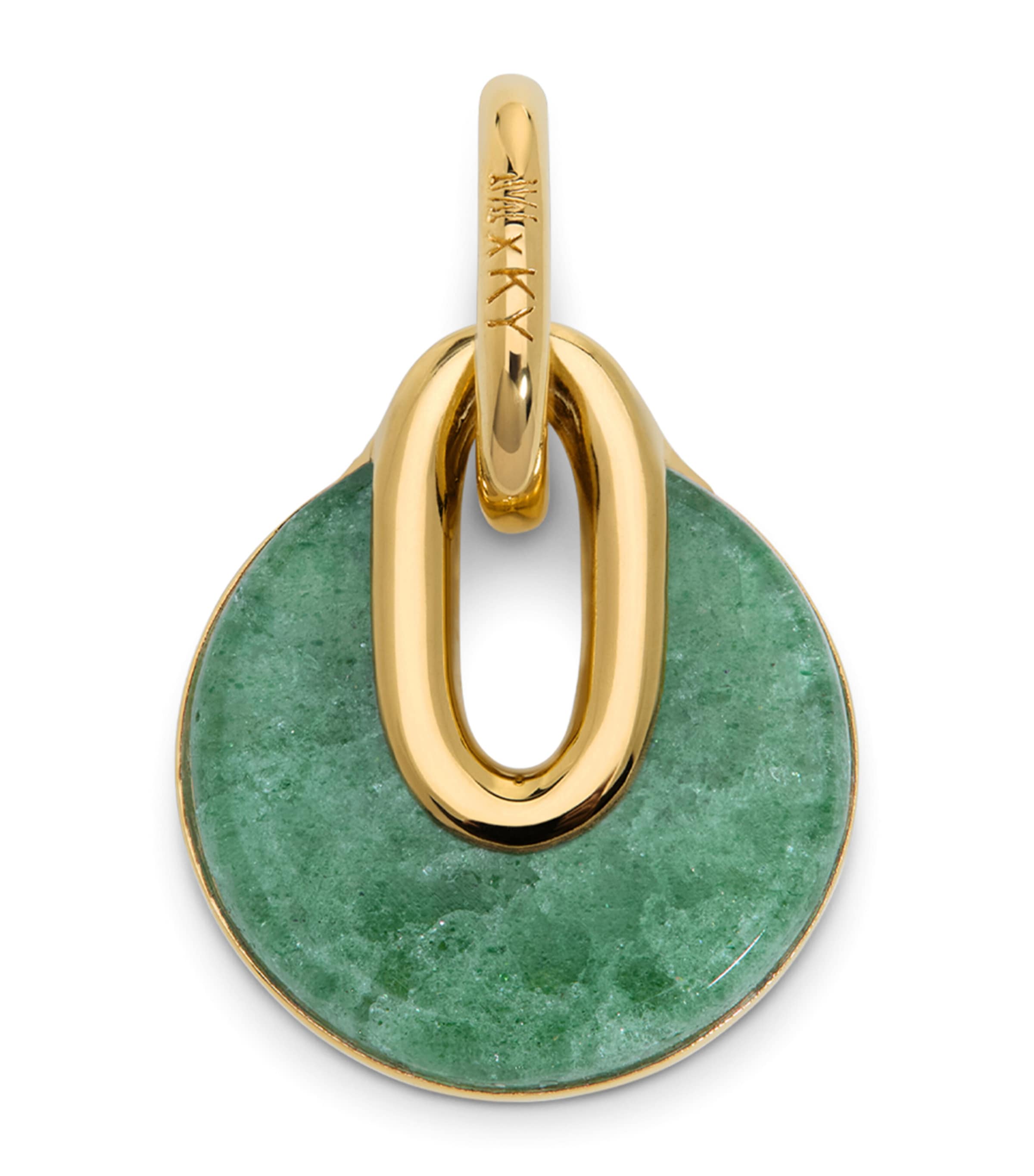Monica Vinader x Kate Young Gold Vermeil and Green Aventurine Pendant Gold Vermeil Image 1